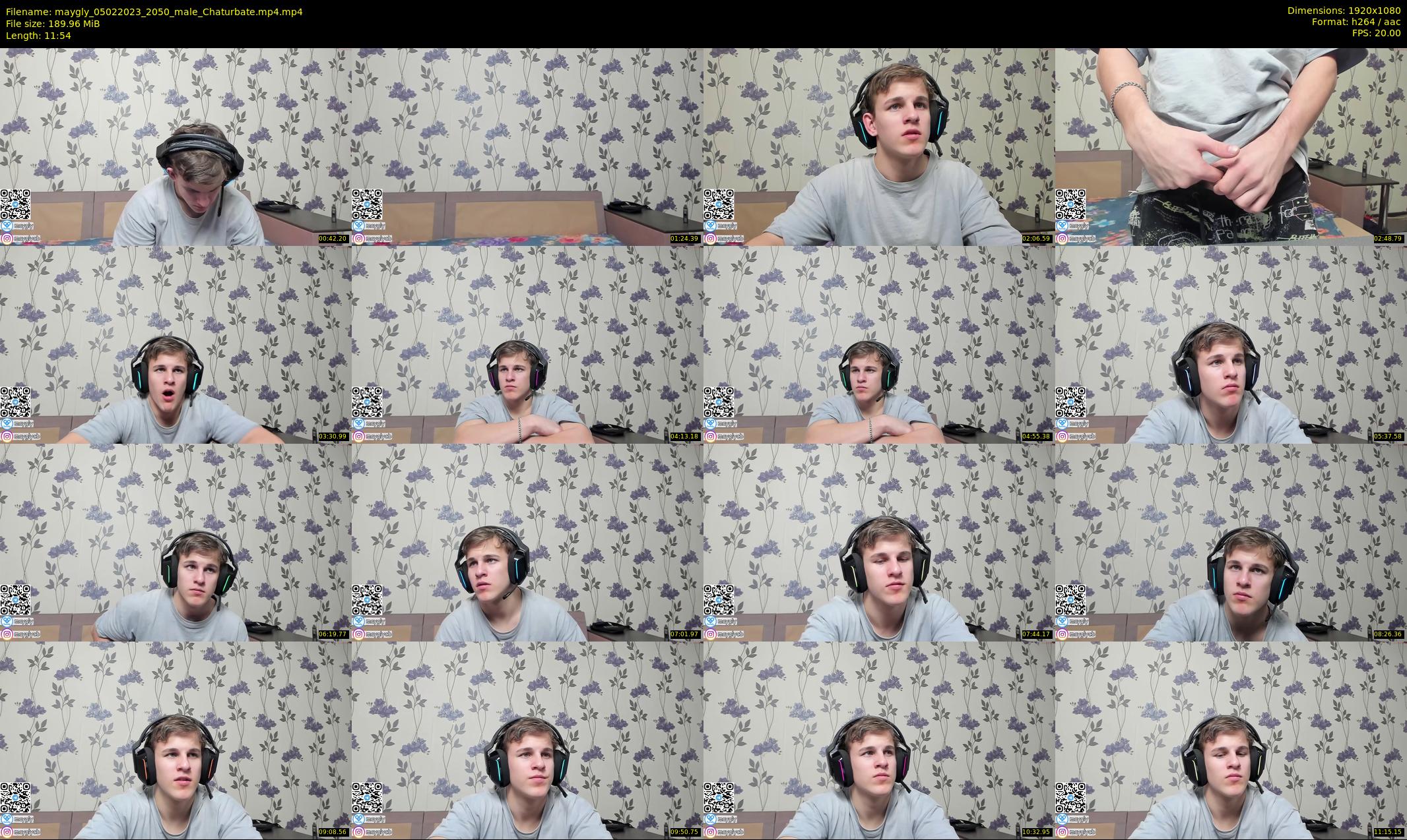 maygly — 12 minute Chaturbate male cam show recording, 1080p, Feb 5, 2023