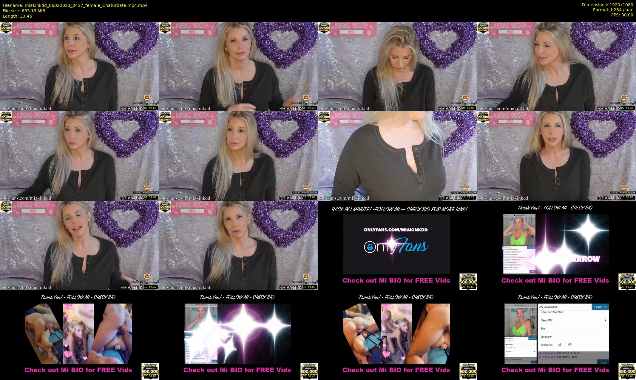 miakinkdd — 34 minute Chaturbate female cam show recording, 1080p, Feb 6, 2023