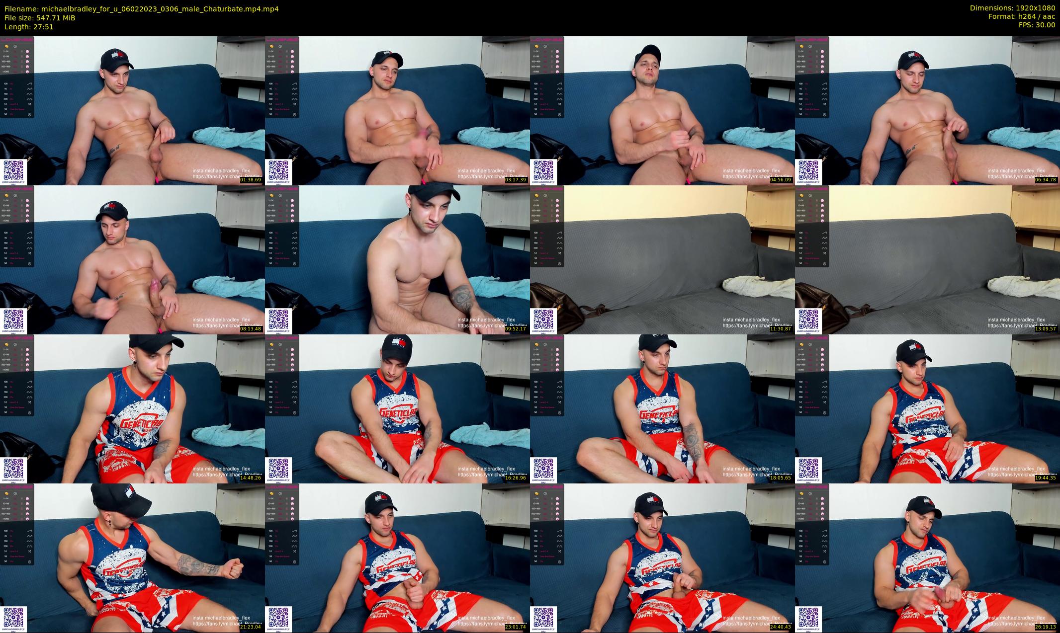 michaelbradley_for_u — 28 minute Chaturbate male cam show recording, 1080p, Feb 6, 2023