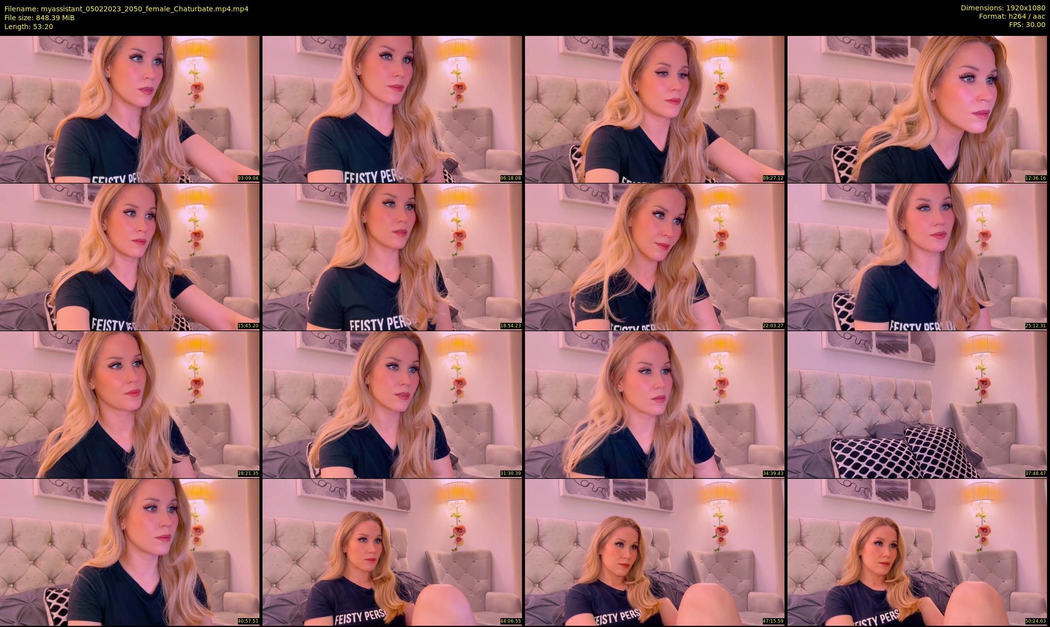 myassistant — 54 minute Chaturbate female cam show recording, 1080p, Feb 5, 2023