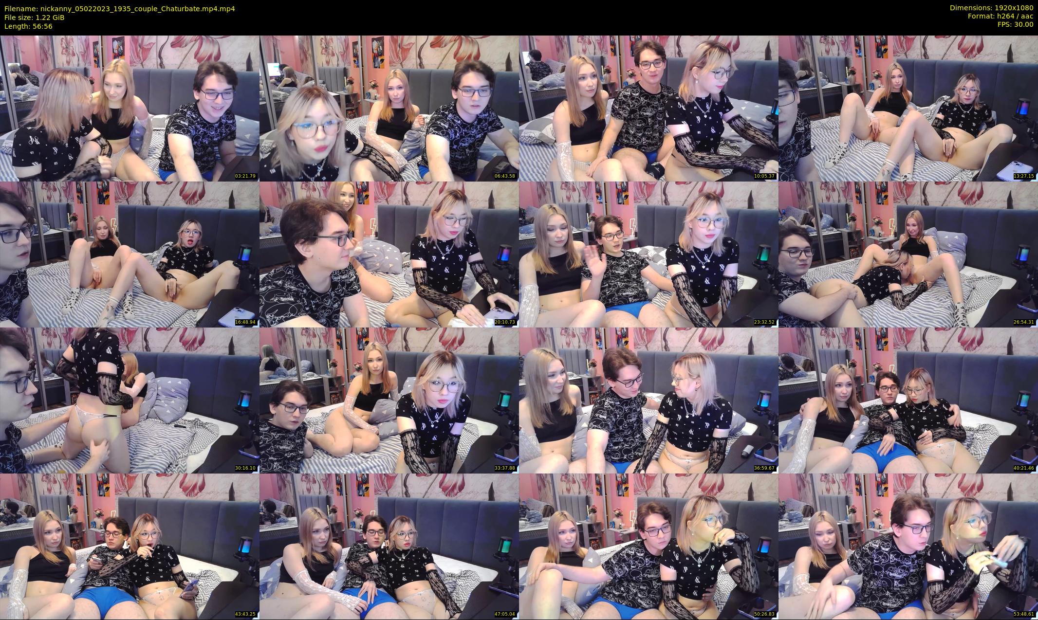 nickanny — 57 minute Chaturbate couple cam show recording, 1080p, Feb 5, 2023