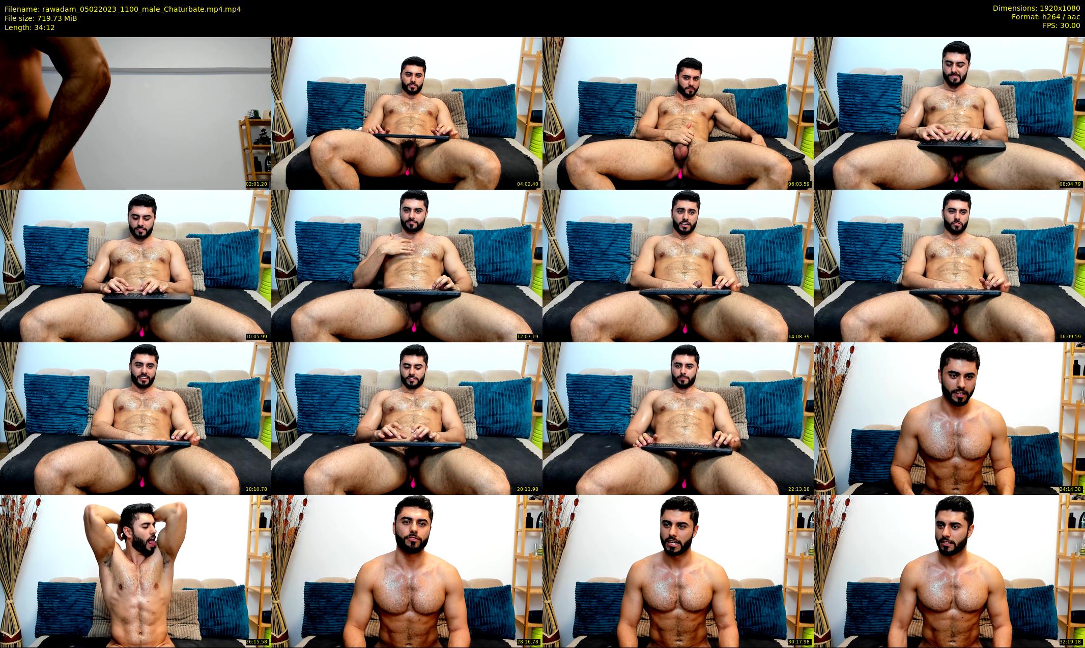 rawadam — 35 minute Chaturbate male cam show recording, 1080p, Feb 5, 2023