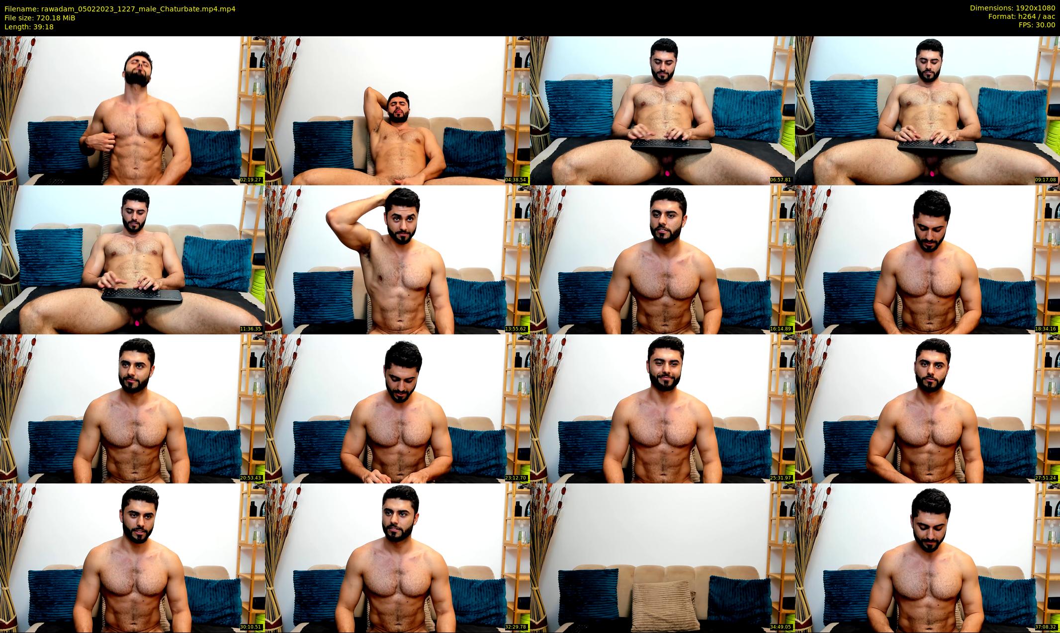 rawadam — 40 minute Chaturbate male cam show recording, 1080p, Feb 5, 2023