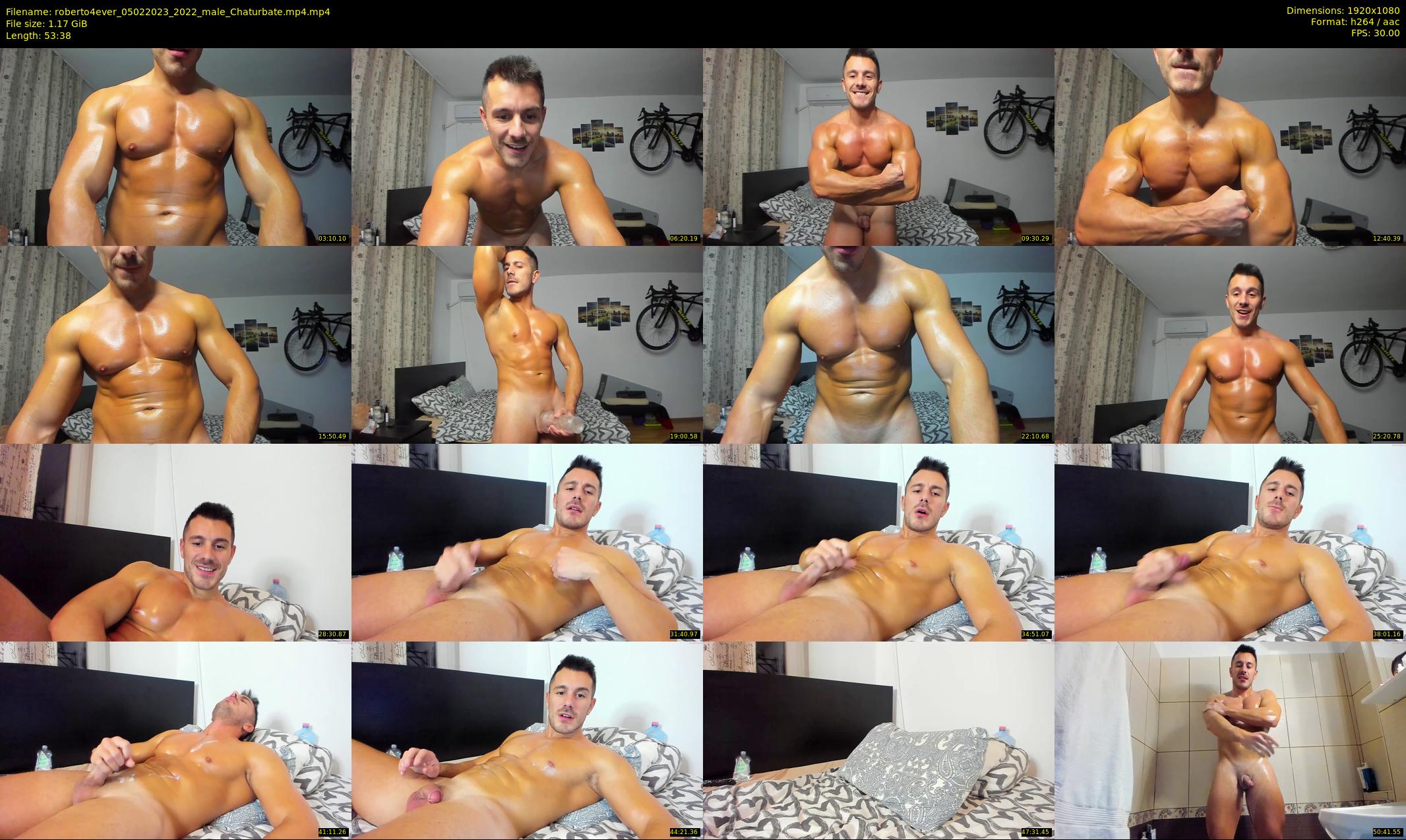 roberto4ever — 54 minute Chaturbate male cam show recording, 1080p, Feb 5, 2023