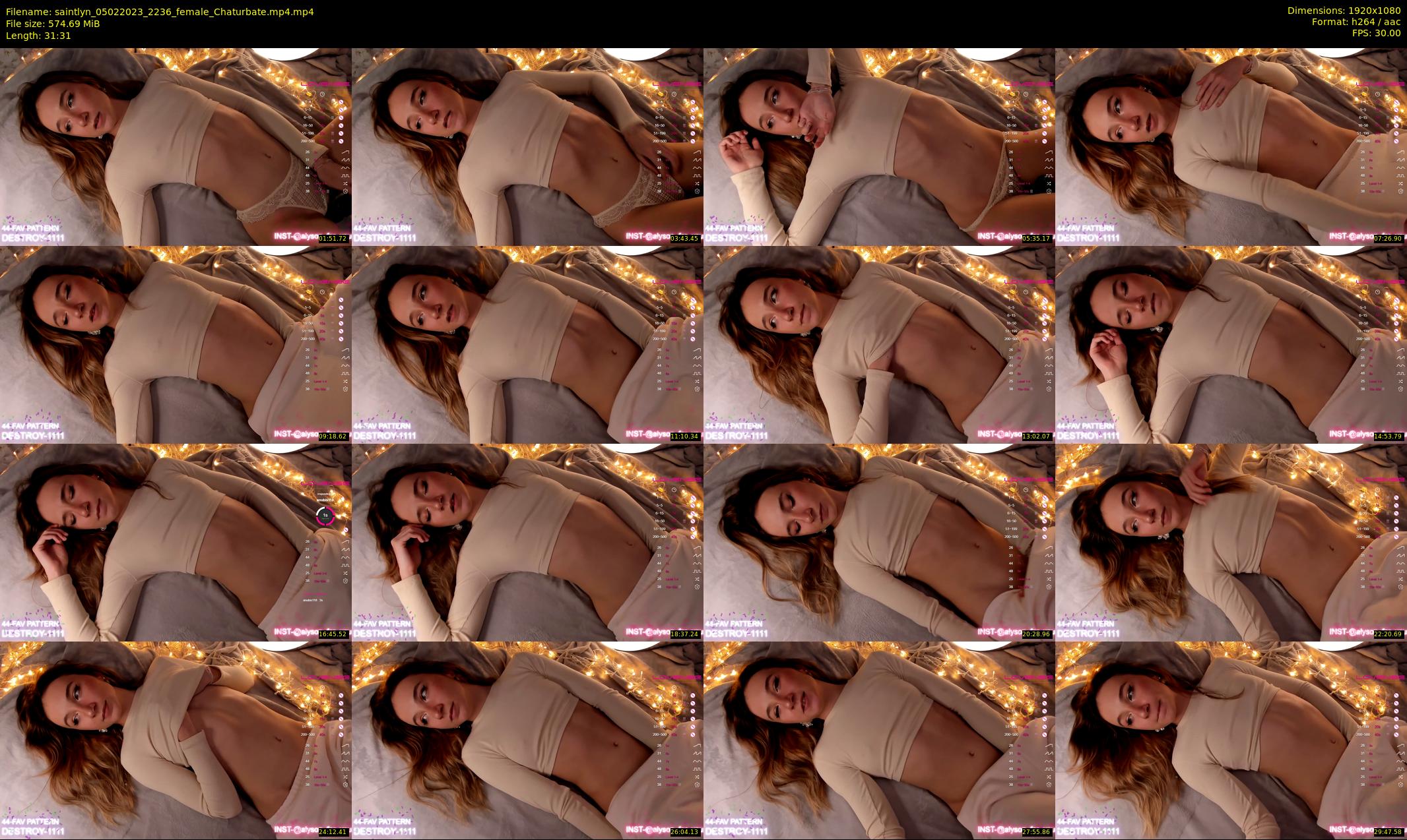 saintlyn — 32 minute Chaturbate female cam show recording, 1080p, Feb 5, 2023