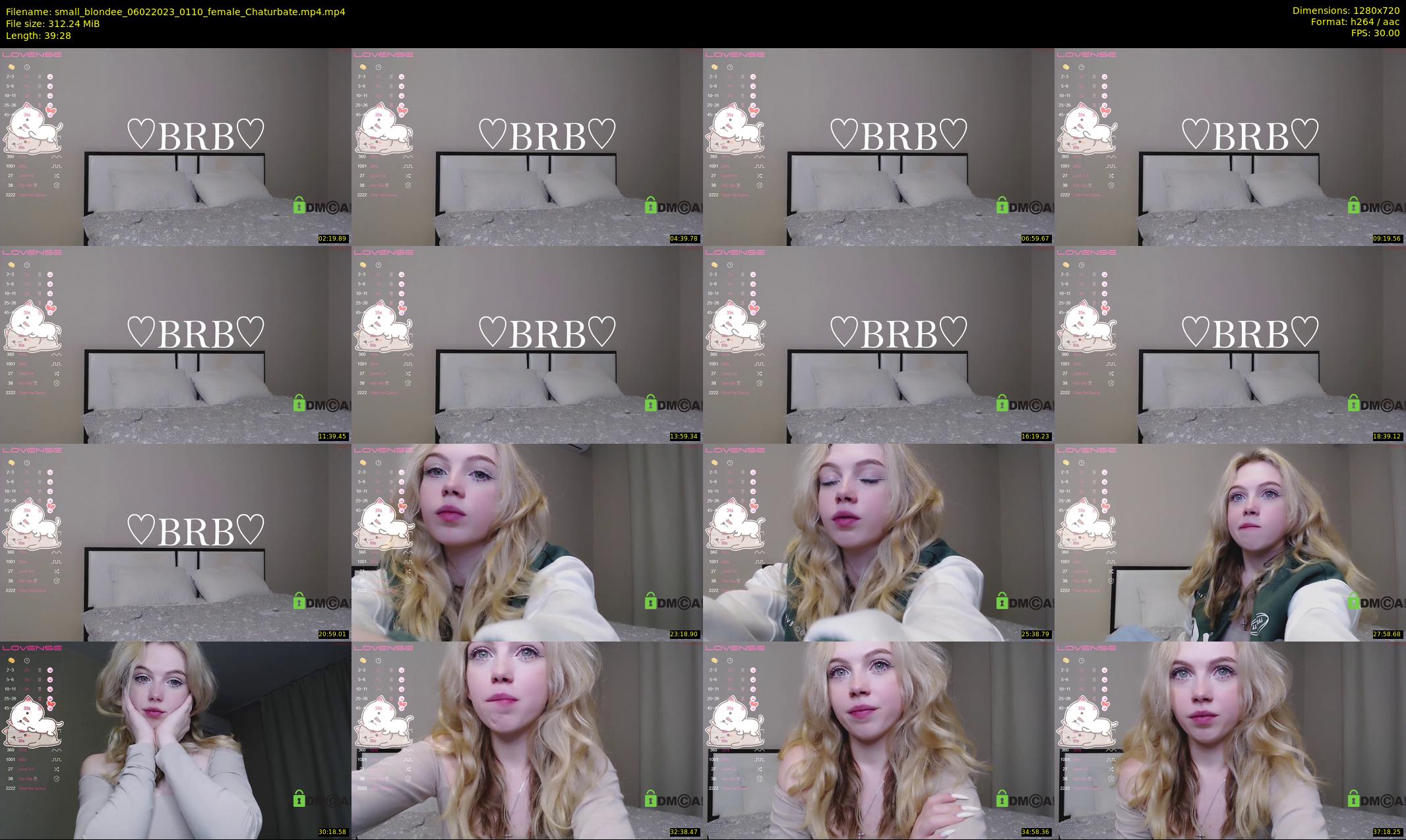 small_blondee — 40 minute Chaturbate female cam show recording, 720p, Feb 6, 2023