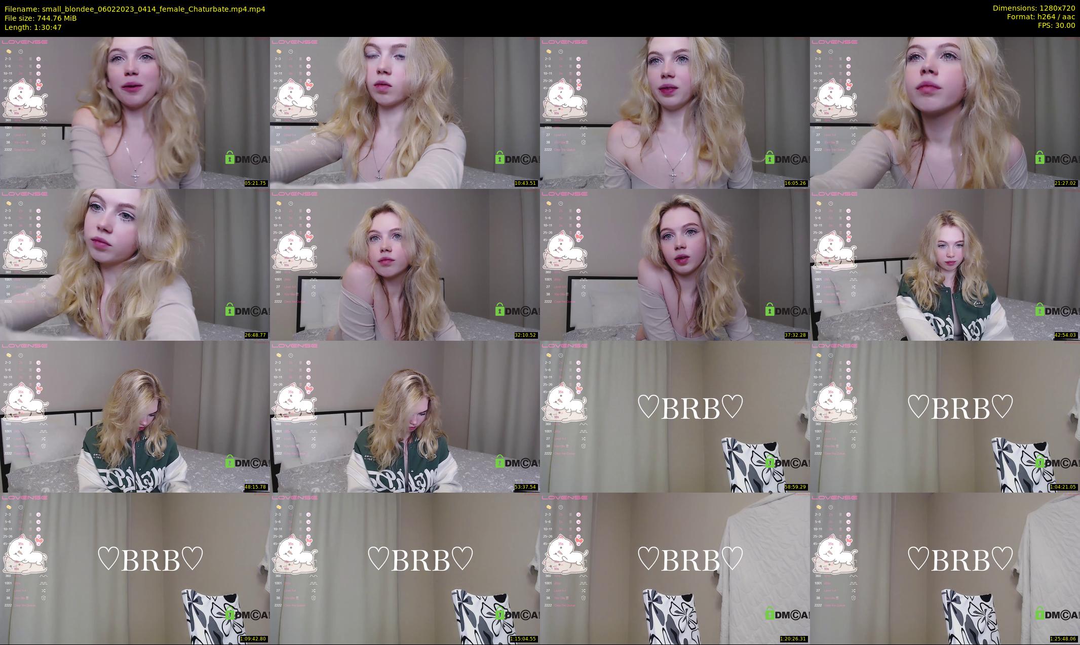 small_blondee — 91 minute Chaturbate female cam show recording, 720p, Feb 6, 2023