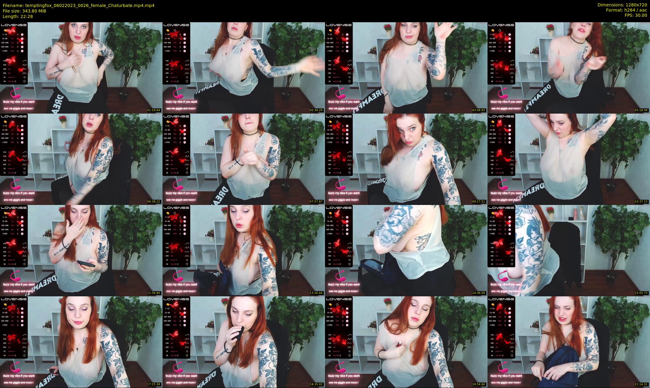 temptingfox — 23 minute Chaturbate female cam show recording, 720p, Feb 6, 2023