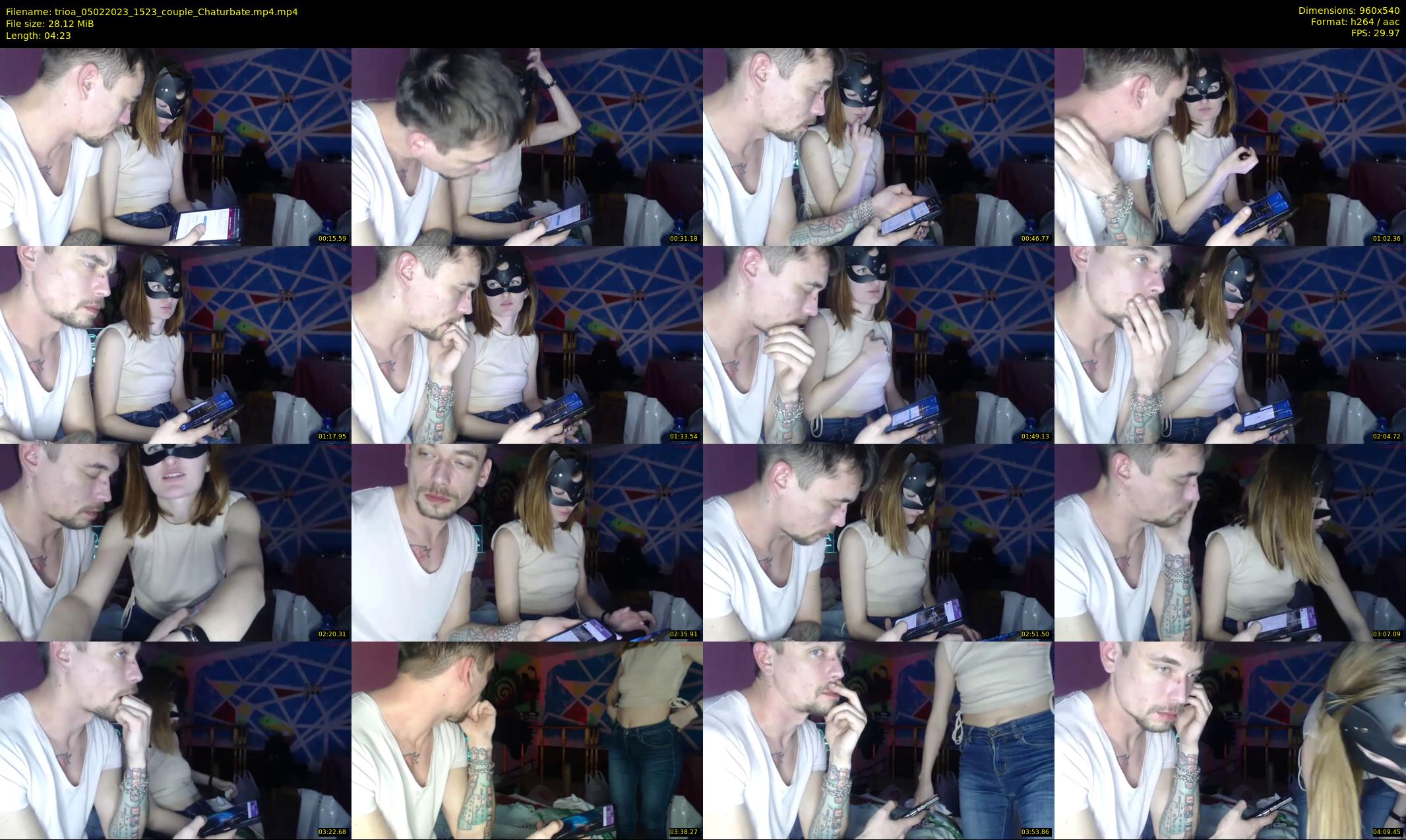 trioa — 5 minute Chaturbate couple cam show recording, 480p, Feb 5, 2023