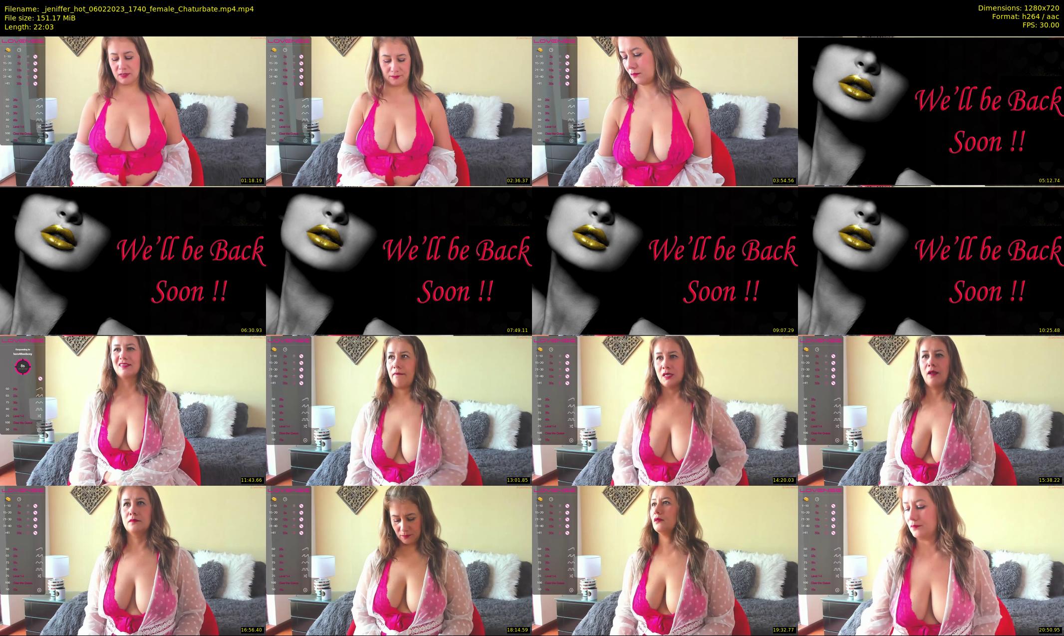 _jeniffer_hot — 23 minute Chaturbate female cam show recording, 720p, Feb 6, 2023