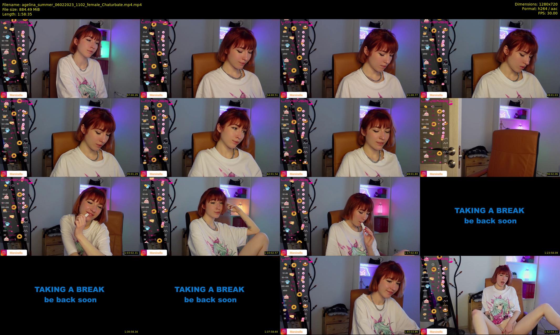 agelina_summer — 119 minute Chaturbate female cam show recording, 720p, Feb 6, 2023