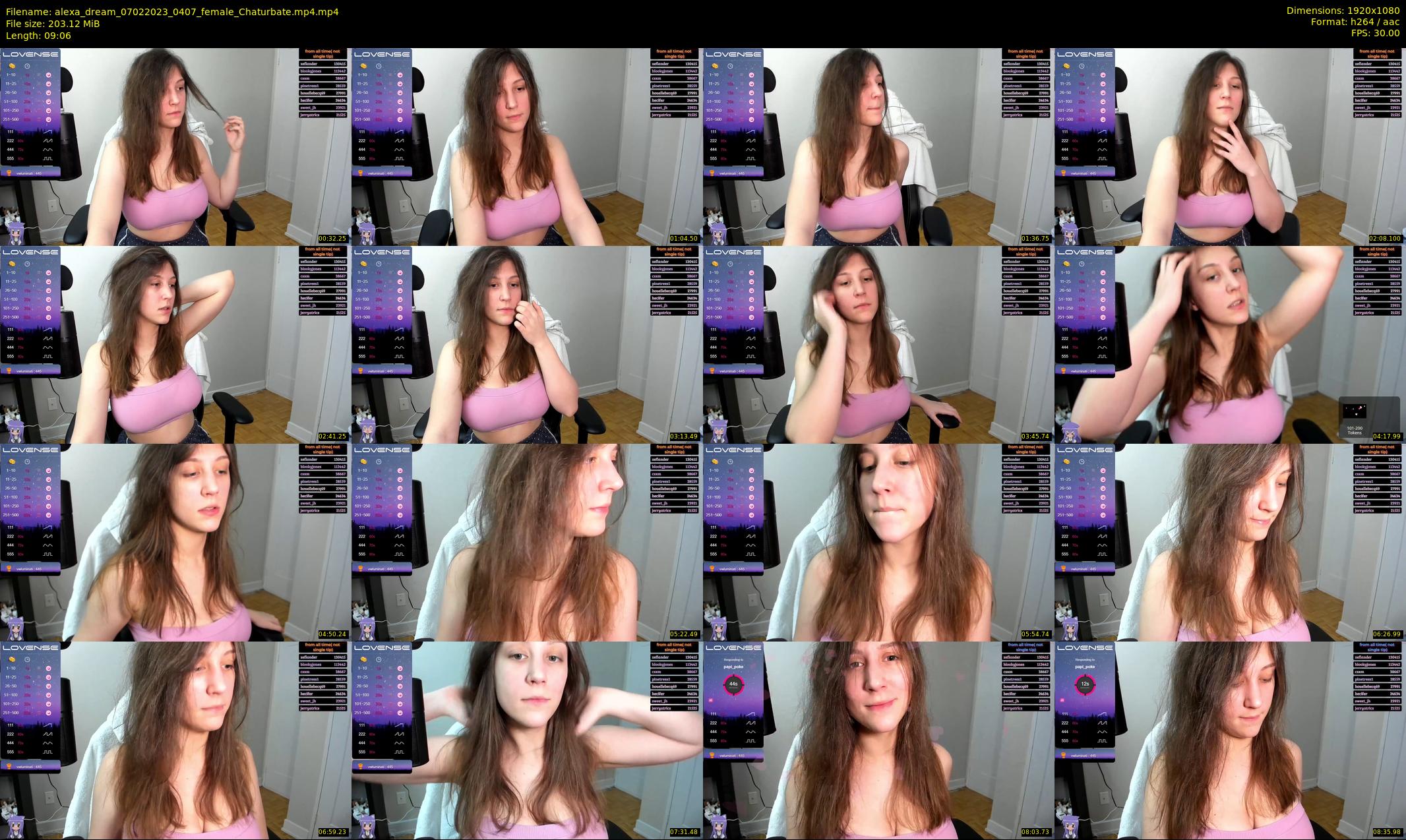 alexa_dream — 10 minute Chaturbate female cam show recording, 1080p, Feb 7, 2023