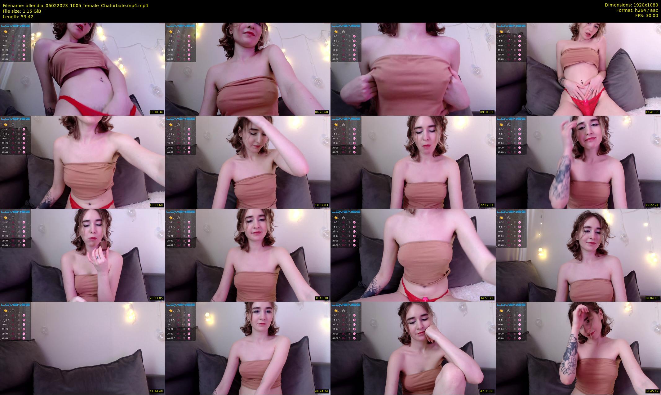 allendia — 54 minute Chaturbate female cam show recording, 1080p, Feb 6, 2023