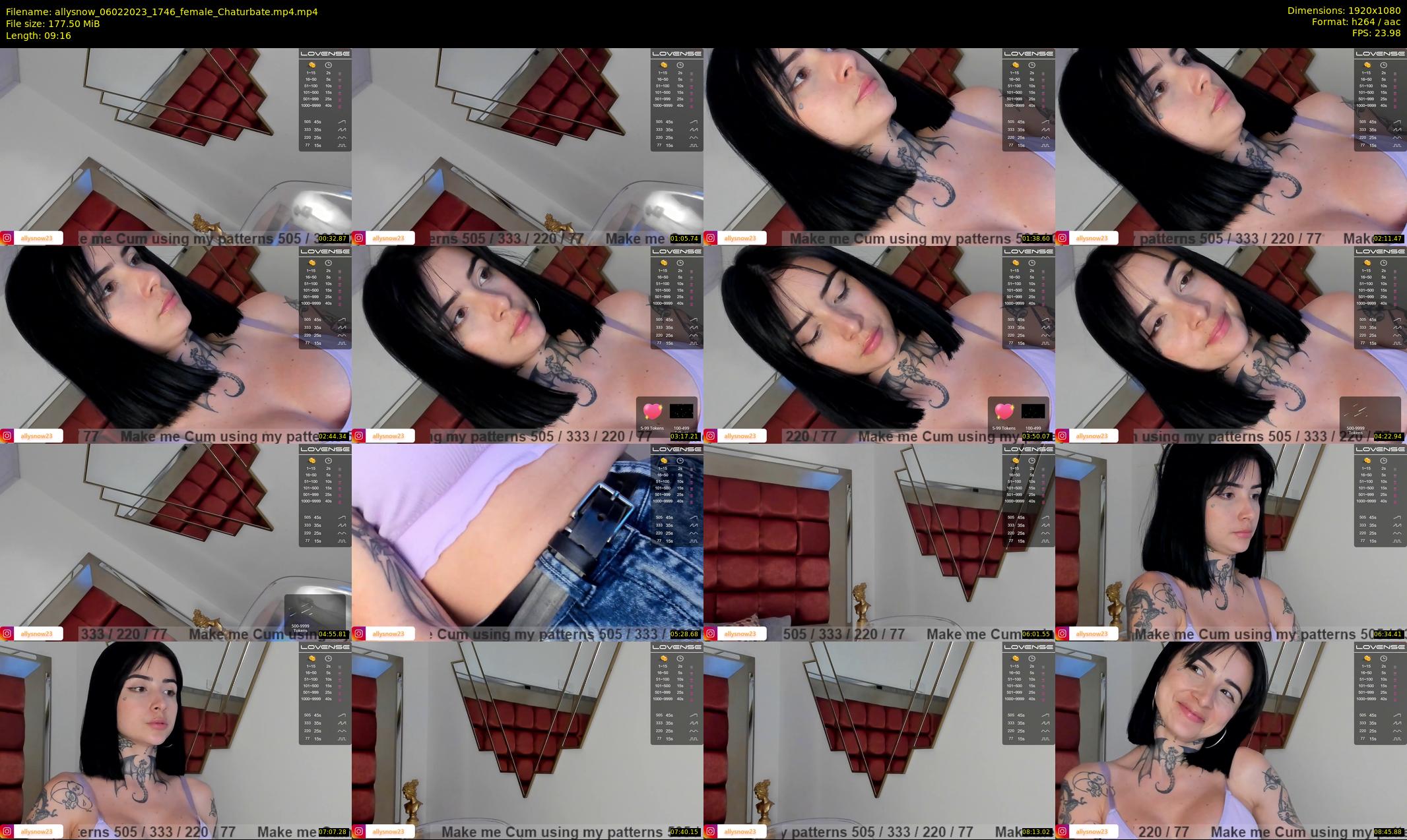 allysnow — 10 minute Chaturbate female cam show recording, 1080p, Feb 6, 2023