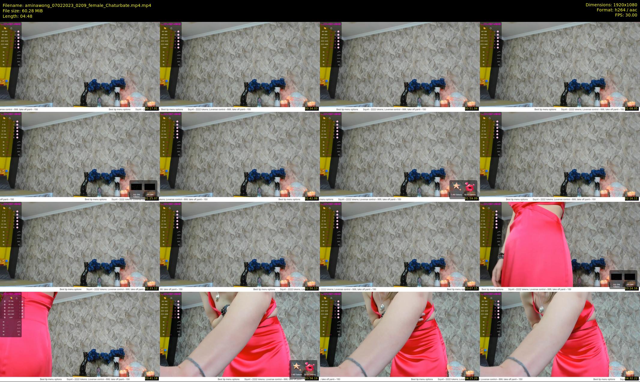 aminawong — 5 minute Chaturbate female cam show recording, 1080p, Feb 7, 2023