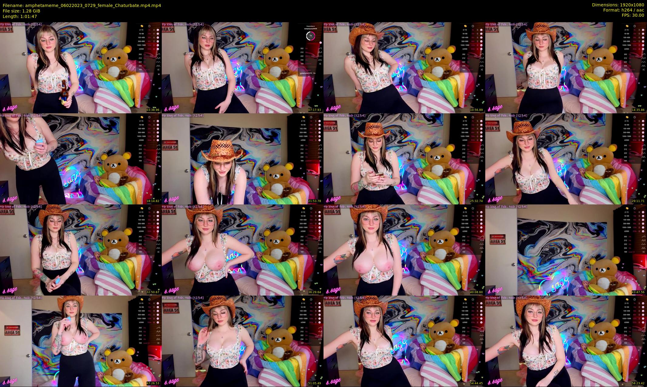 amphetameme — 62 minute Chaturbate female cam show recording, 1080p, Feb 6, 2023