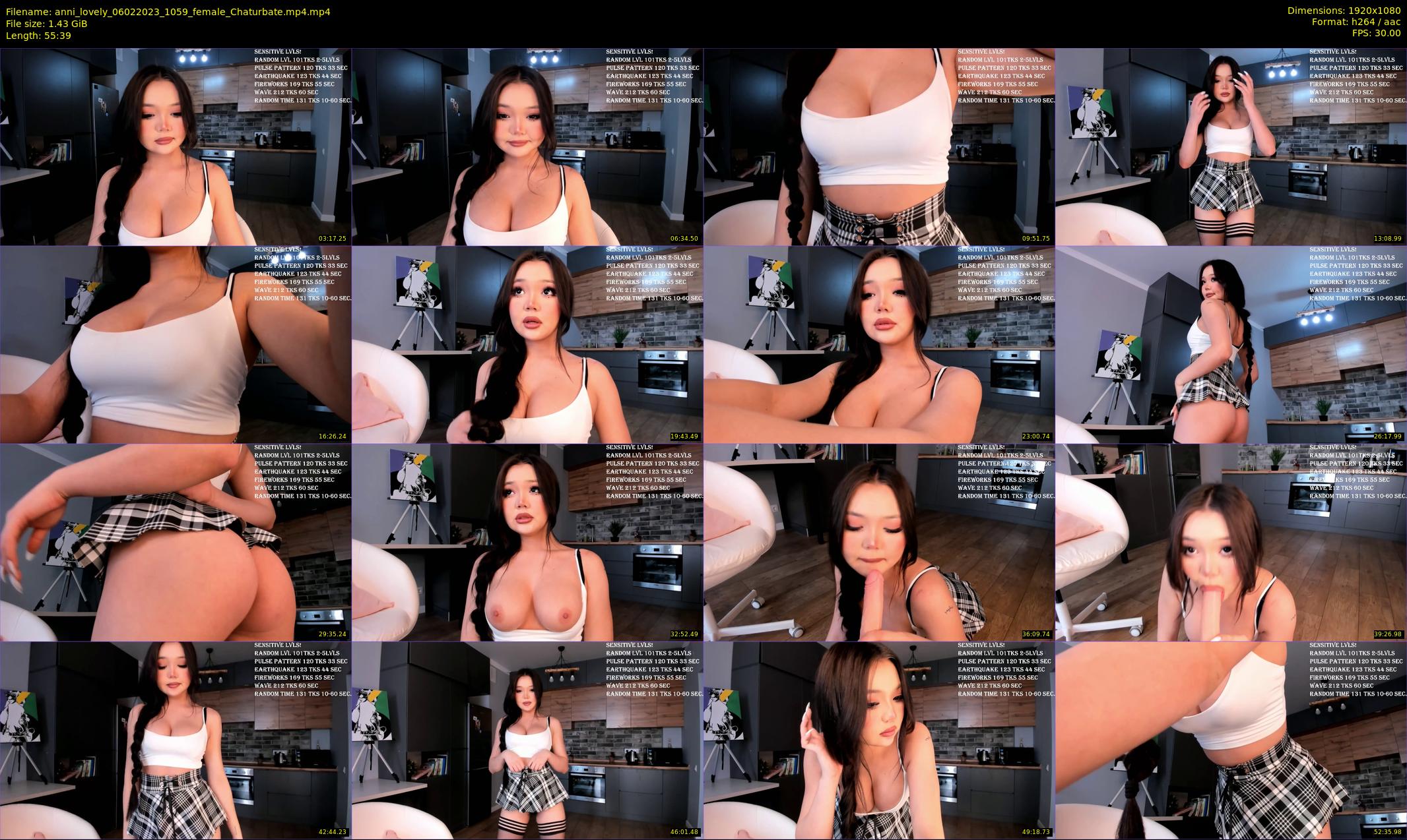 anni_lovely — 56 minute Chaturbate female cam show recording, 1080p, Feb 6, 2023