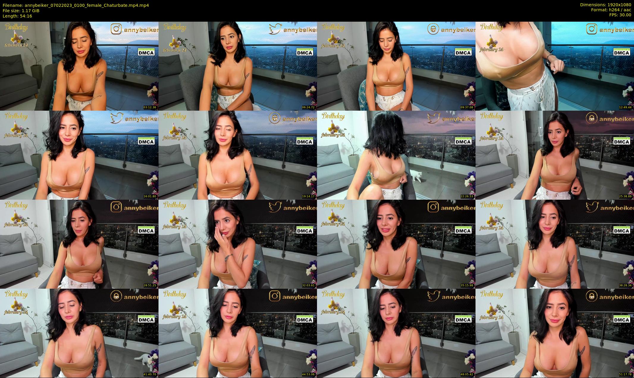 annybeiker — 55 minute Chaturbate female cam show recording, 1080p, Feb 7, 2023