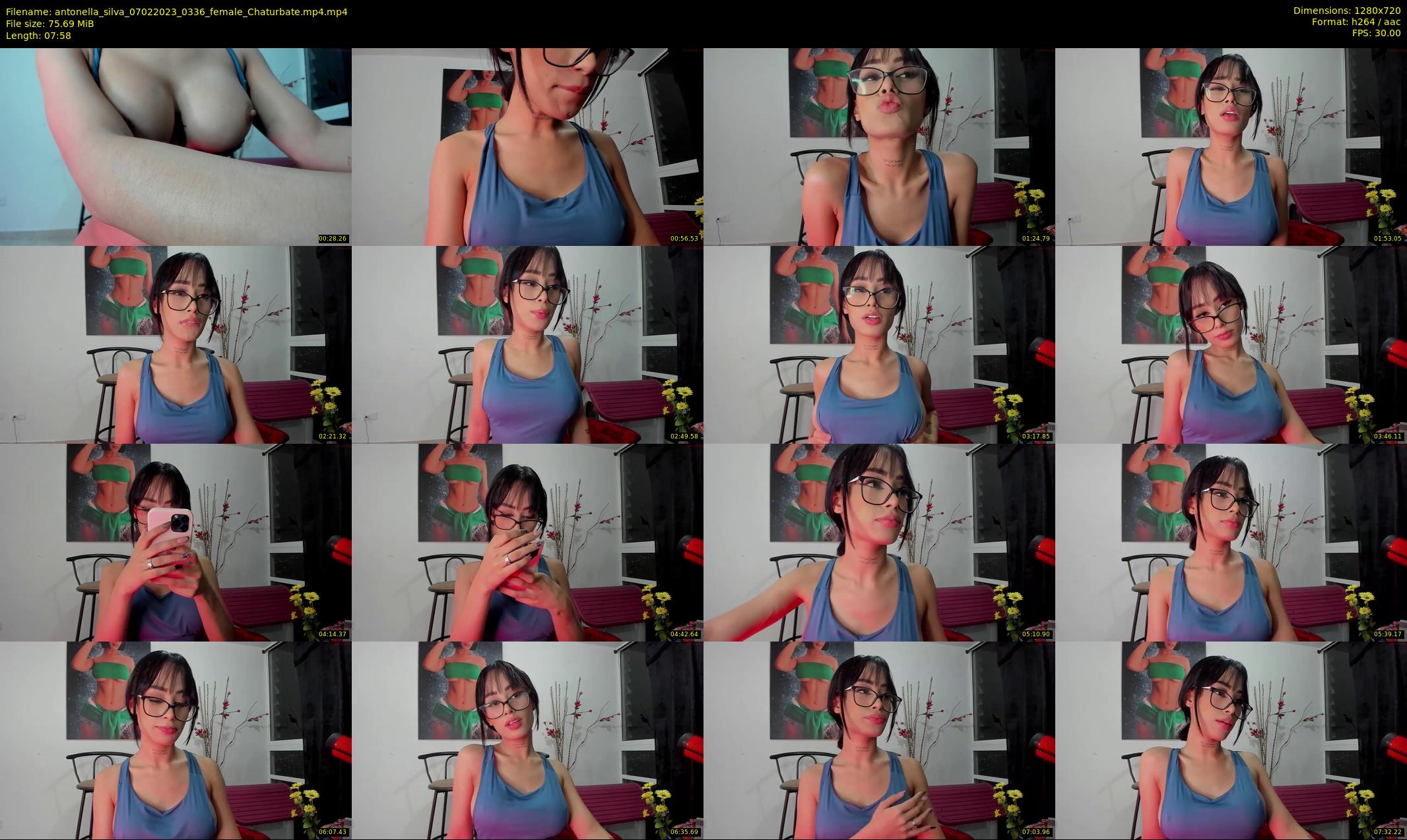 antonella_silva — 8 minute Chaturbate female cam show recording, 720p, Feb 7, 2023