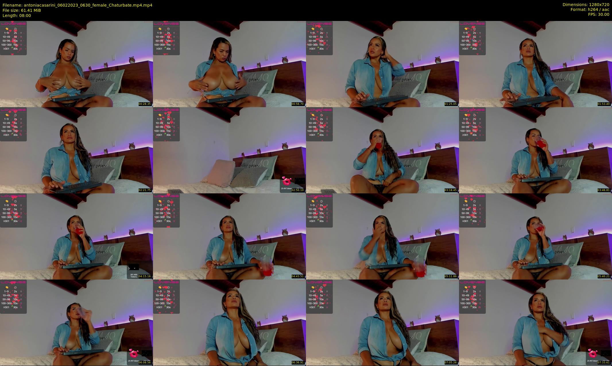 antoniacasarini — 8 minute Chaturbate female cam show recording, 720p, Feb 6, 2023