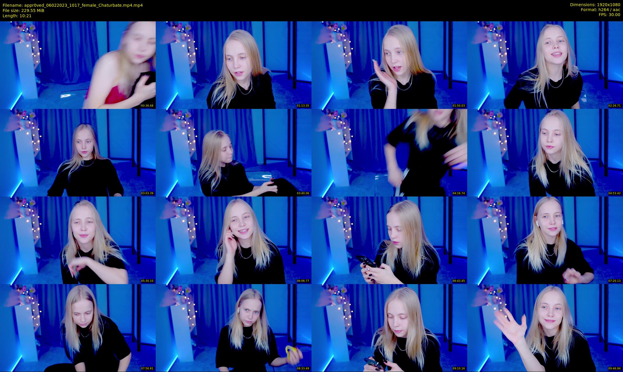 appr0ved — 11 minute Chaturbate female cam show recording, 1080p, Feb 6, 2023