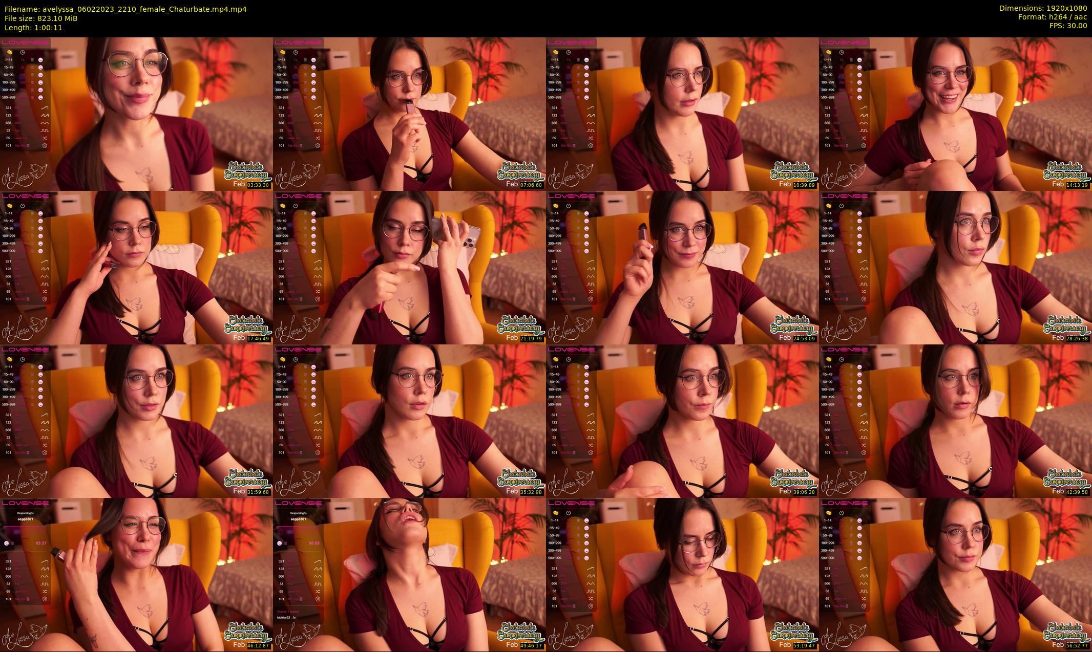 avelyssa — 61 minute Chaturbate female cam show recording, 1080p, Feb 6, 2023