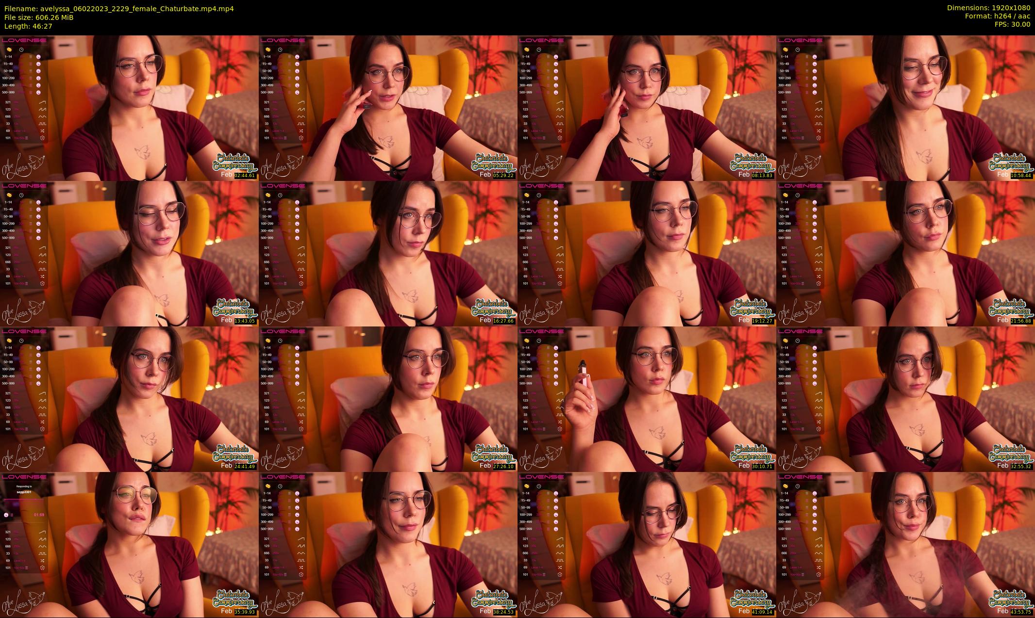 avelyssa — 47 minute Chaturbate female cam show recording, 1080p, Feb 6, 2023