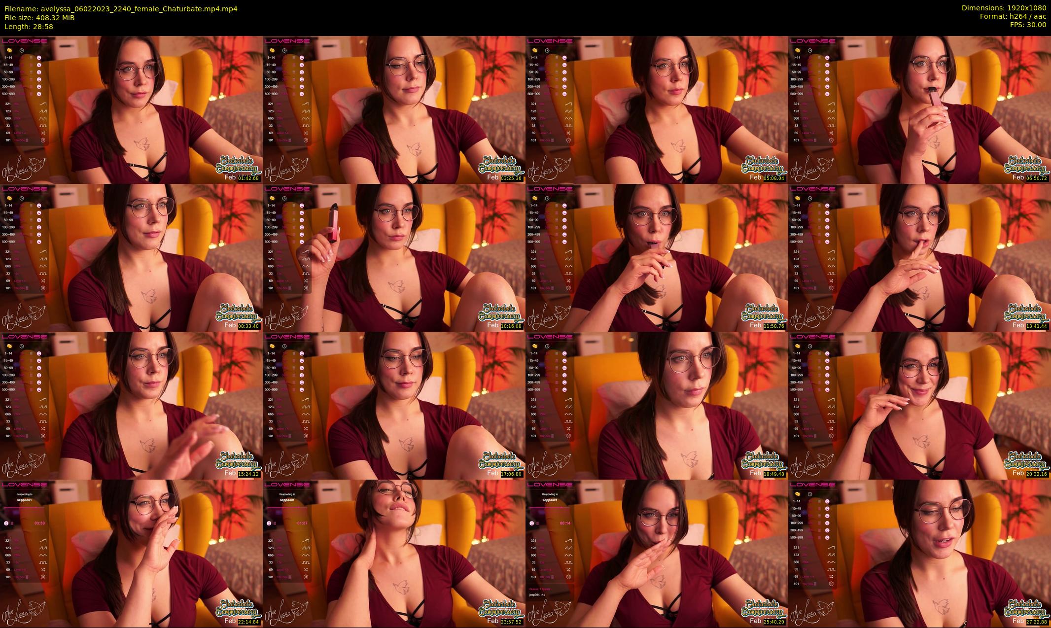 avelyssa — 29 minute Chaturbate female cam show recording, 1080p, Feb 6, 2023