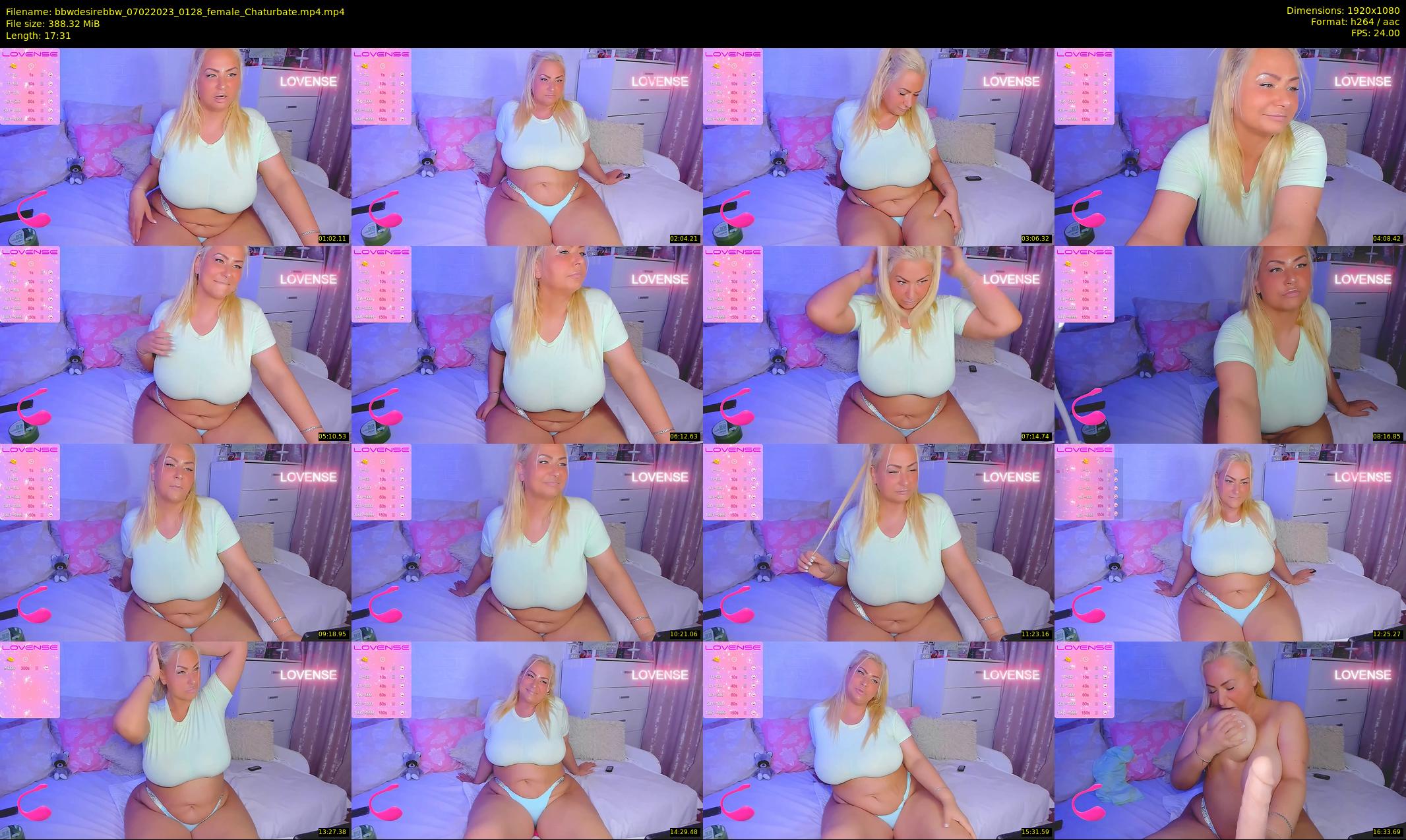 bbwdesirebbw — 18 minute Chaturbate female cam show recording, 1080p, Feb 7, 2023