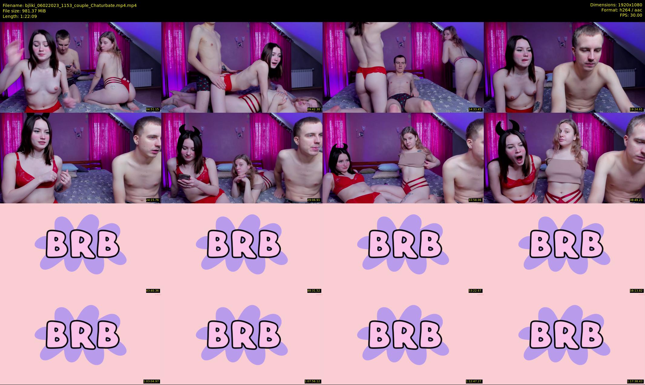 bjliki — 83 minute Chaturbate couple cam show recording, 1080p, Feb 6, 2023