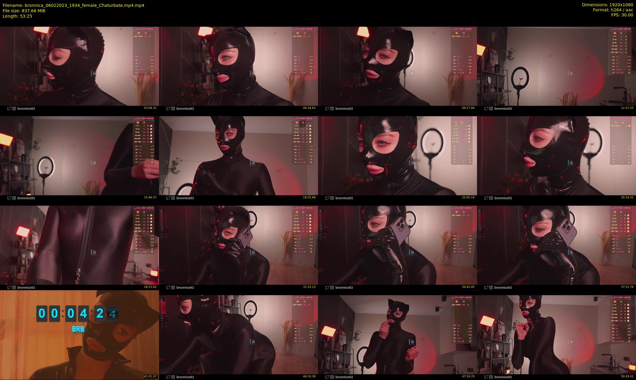 bronnica — 54 minute Chaturbate female cam show recording, 1080p, Feb 6, 2023