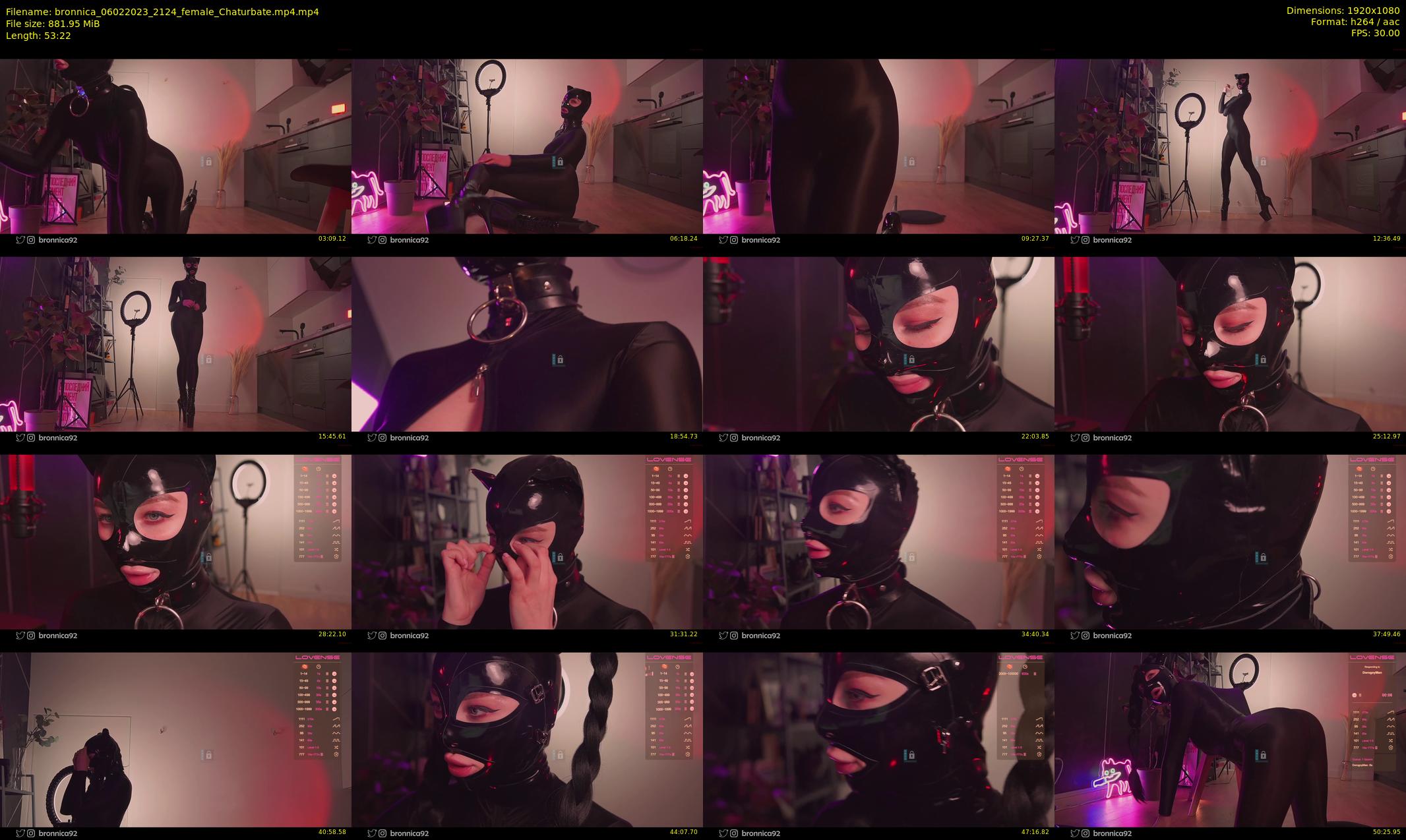 bronnica — 54 minute Chaturbate female cam show recording, 1080p, Feb 6, 2023