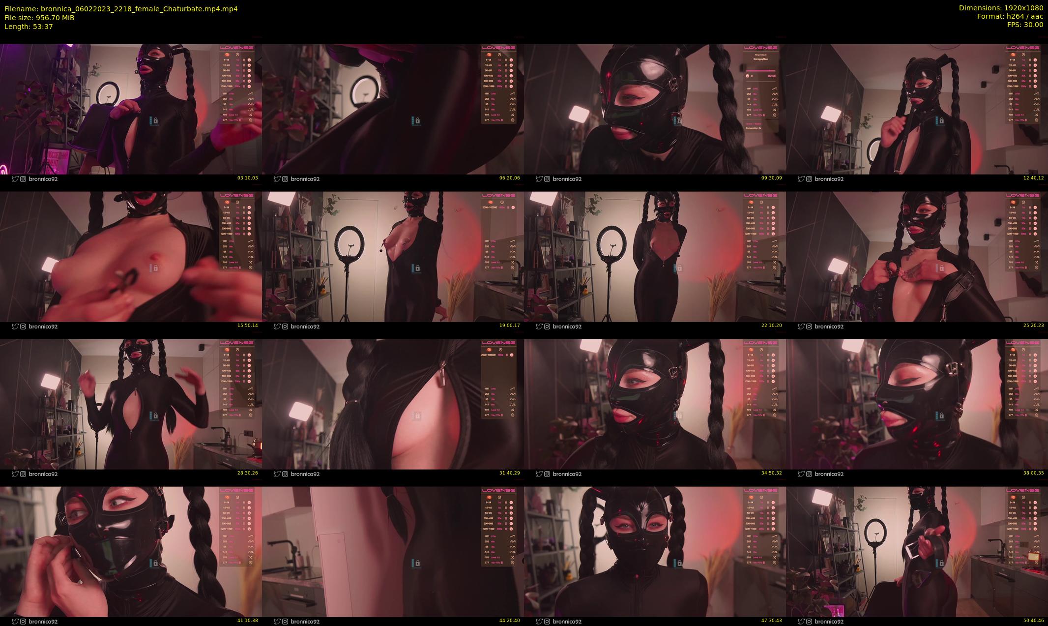 bronnica — 54 minute Chaturbate female cam show recording, 1080p, Feb 6, 2023