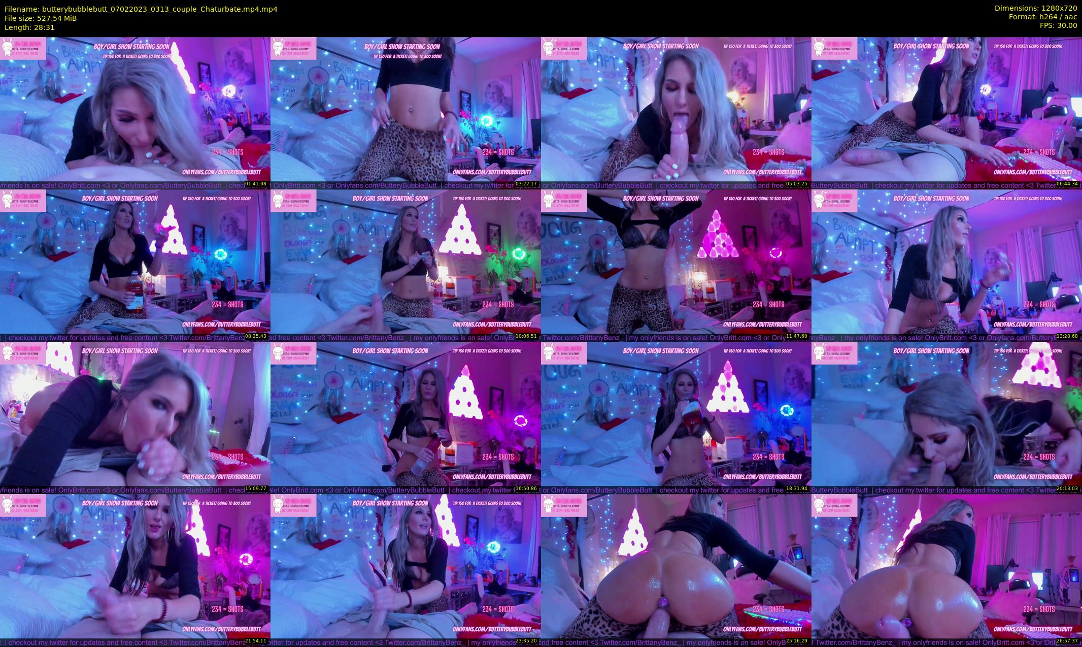 butterybubblebutt — 29 minute Chaturbate couple cam show recording, 720p, Feb 7, 2023
