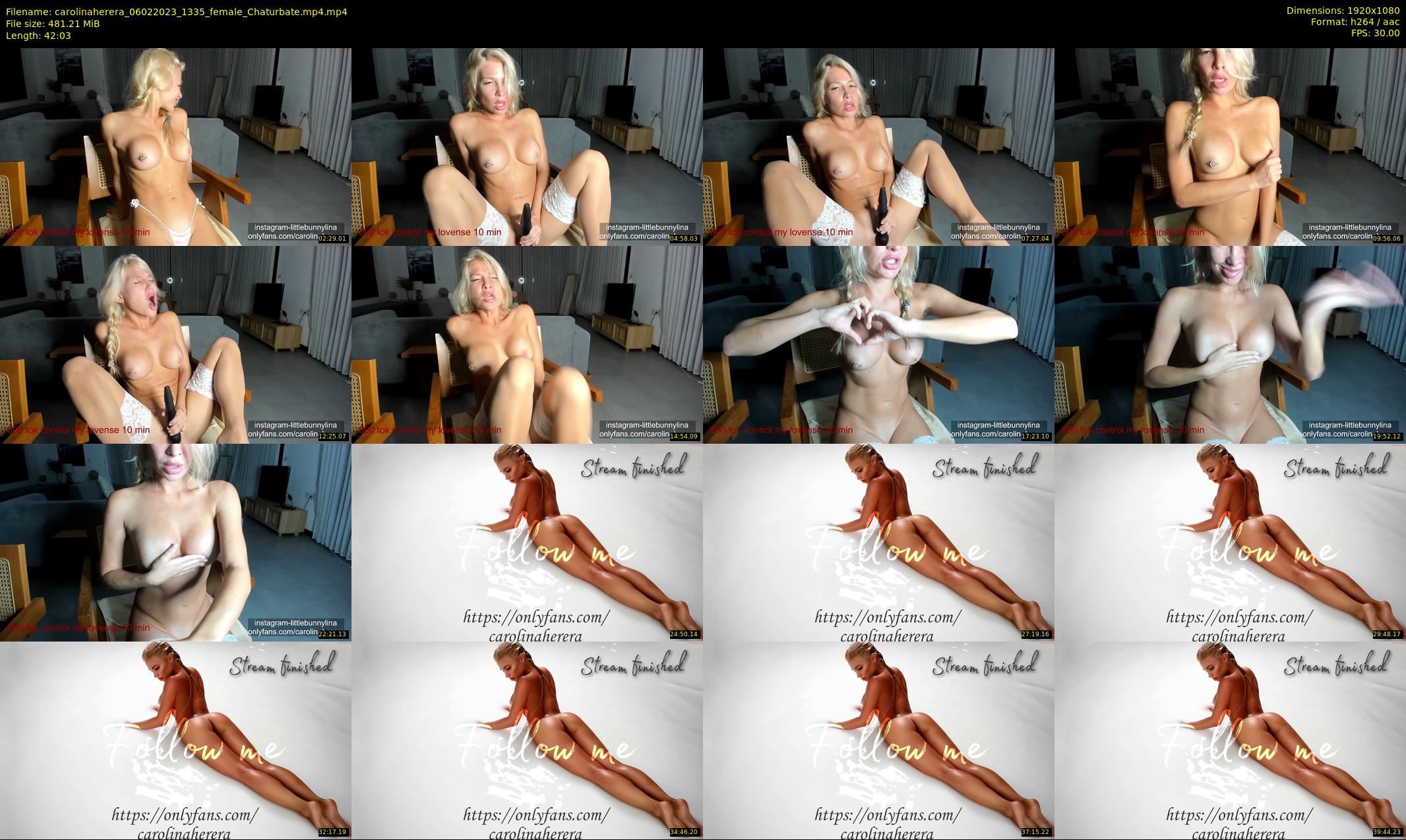 carolinaherera — 43 minute Chaturbate female cam show recording, 1080p, Feb 6, 2023
