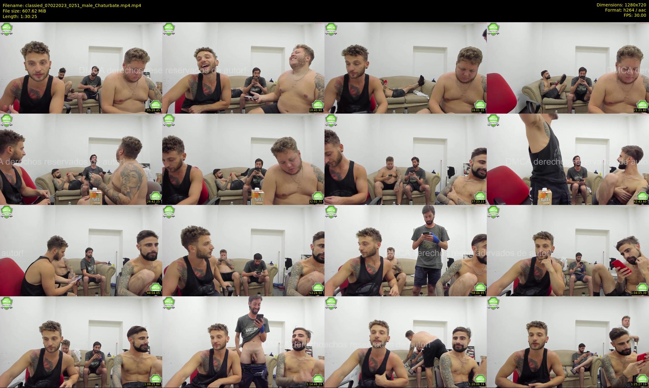 classied — 91 minute Chaturbate male cam show recording, 720p, Feb 7, 2023