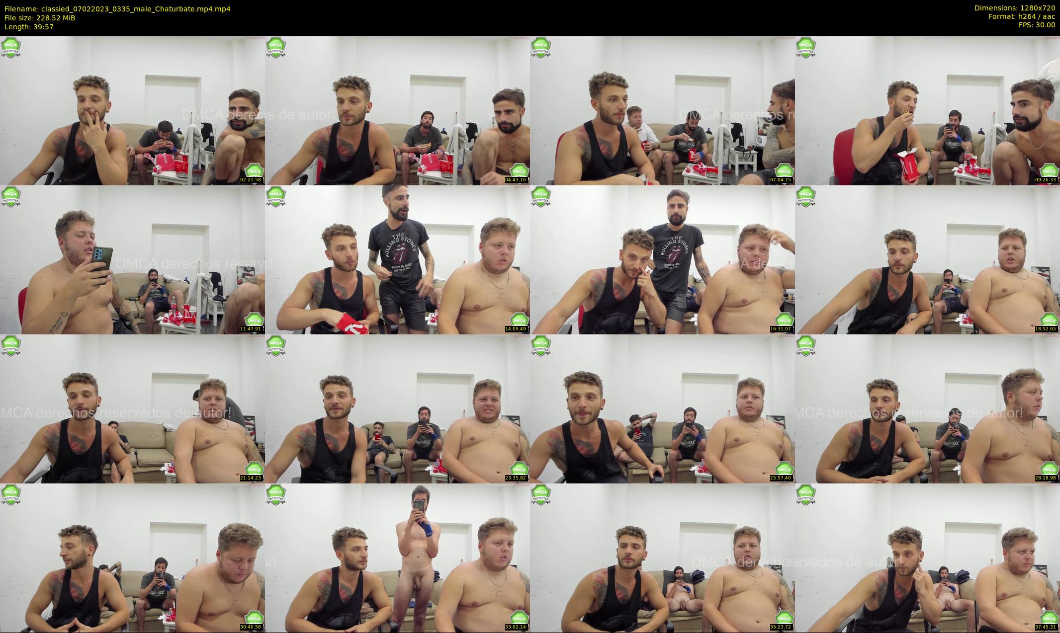 classied — 40 minute Chaturbate male cam show recording, 720p, Feb 7, 2023