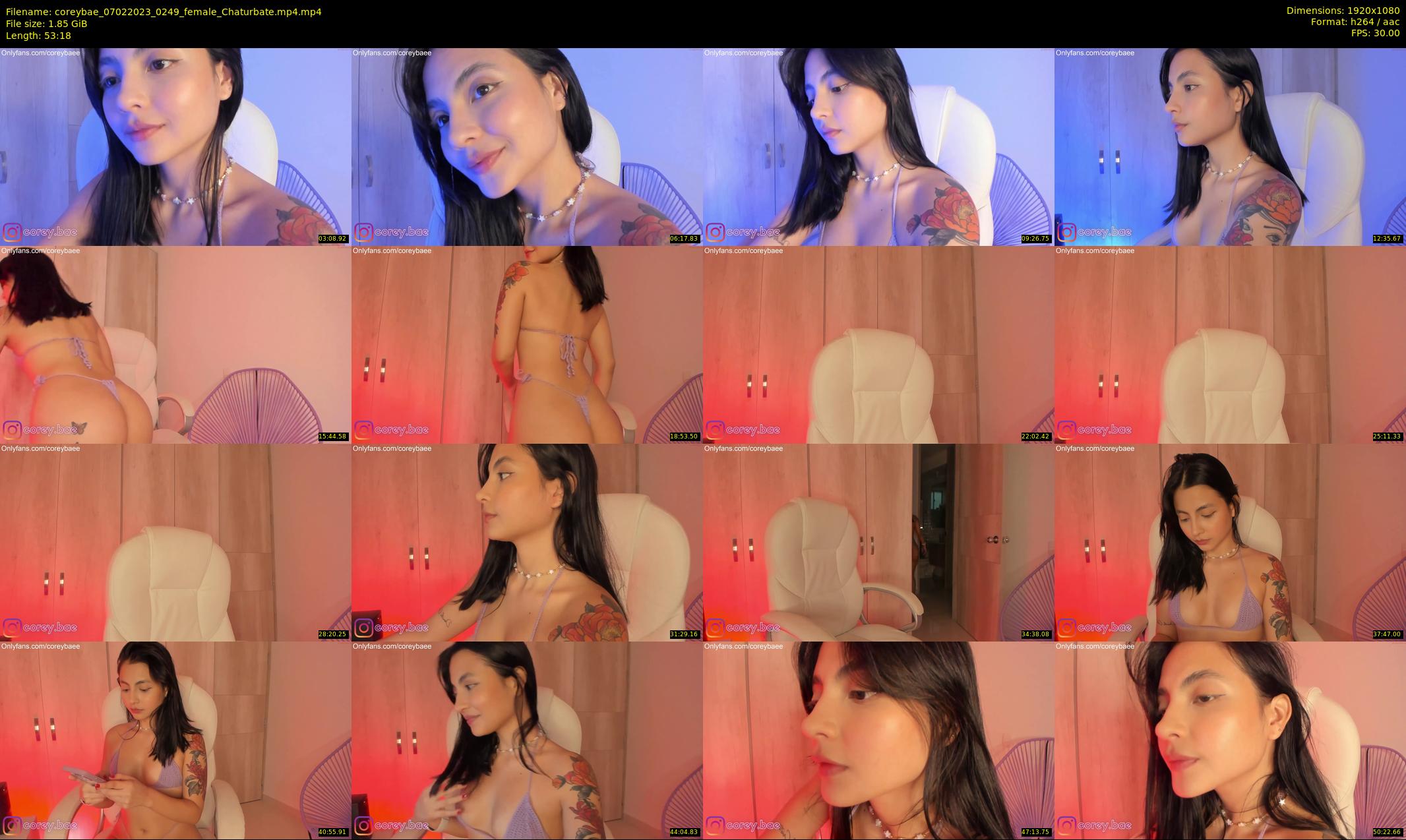 coreybae — 54 minute Chaturbate female cam show recording, 1080p, Feb 7, 2023