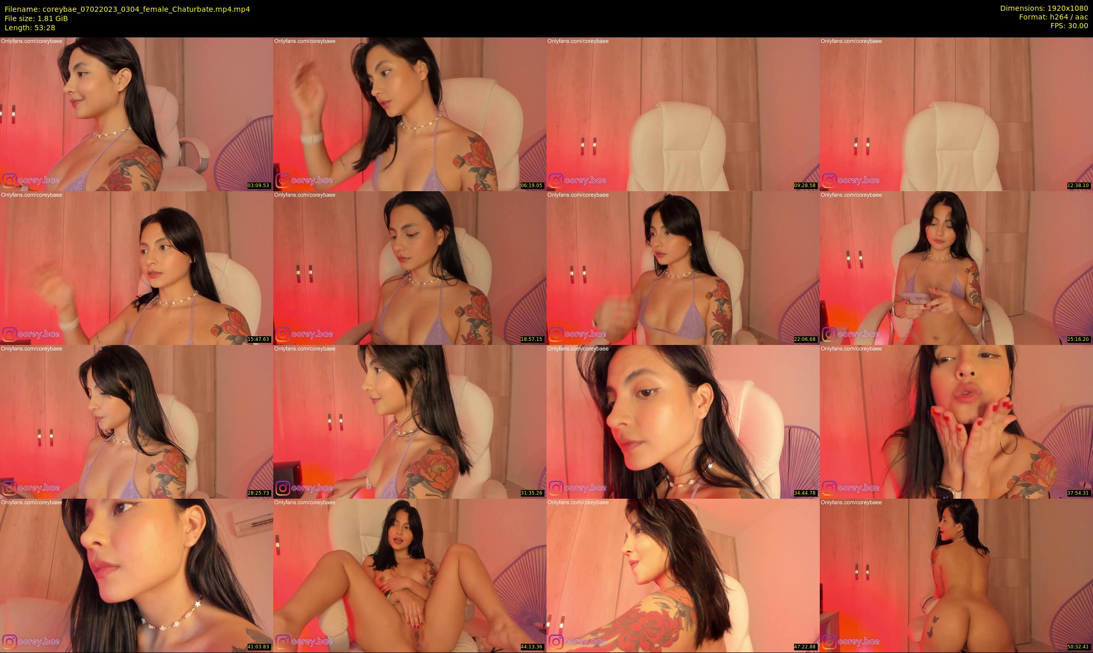coreybae — 54 minute Chaturbate female cam show recording, 1080p, Feb 7, 2023