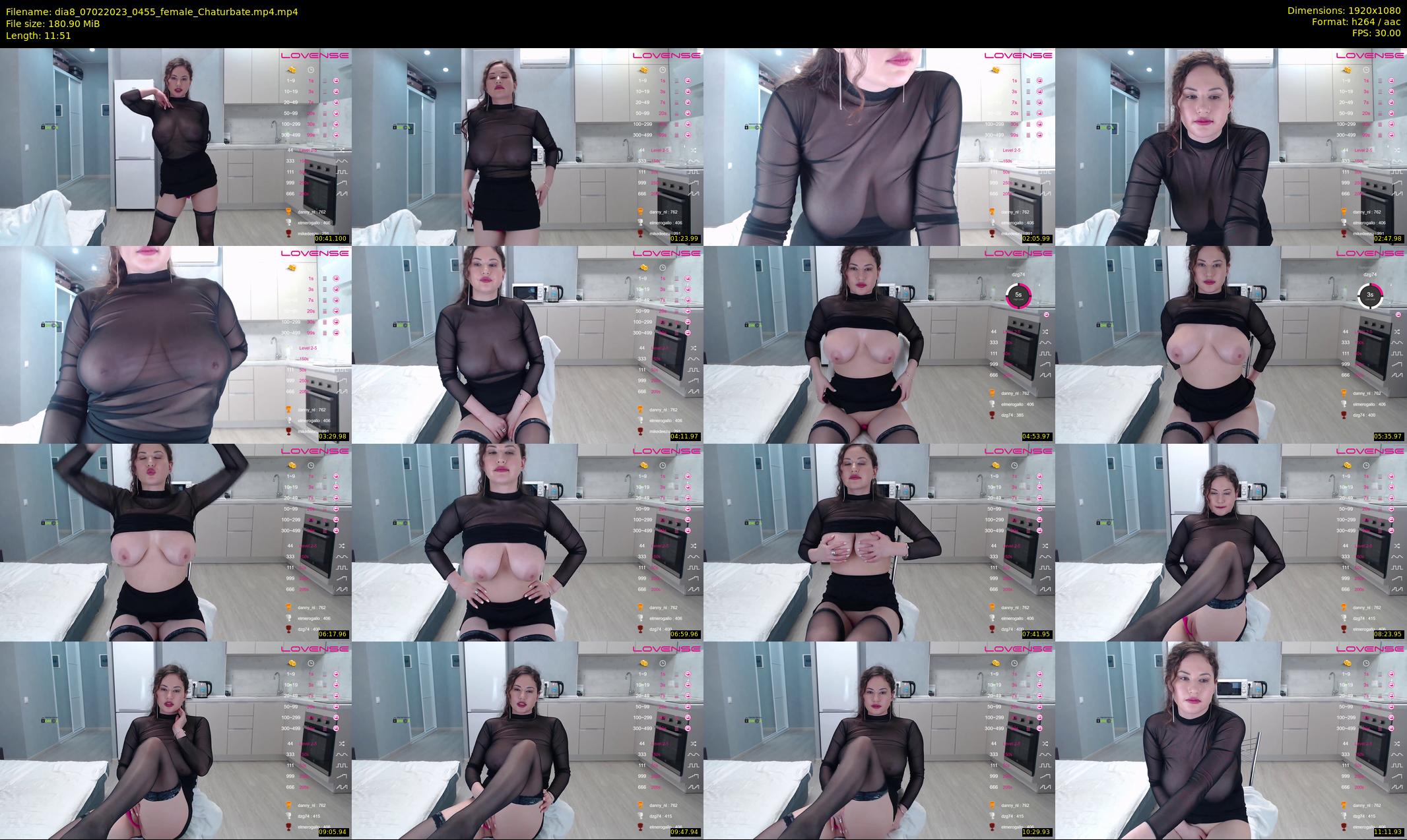dia8 — 12 minute Chaturbate female cam show recording, 1080p, Feb 7, 2023