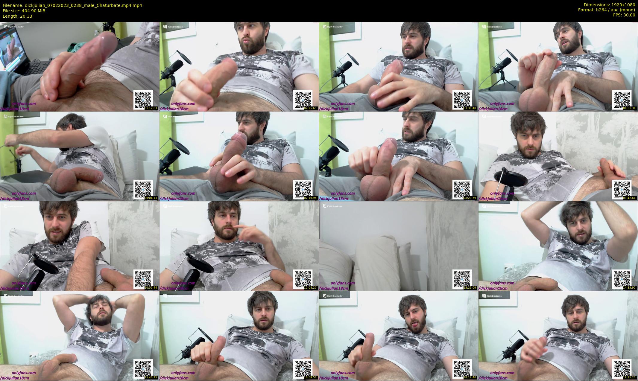 dickjulian — 21 minute Chaturbate male cam show recording, 1080p, Feb 7, 2023