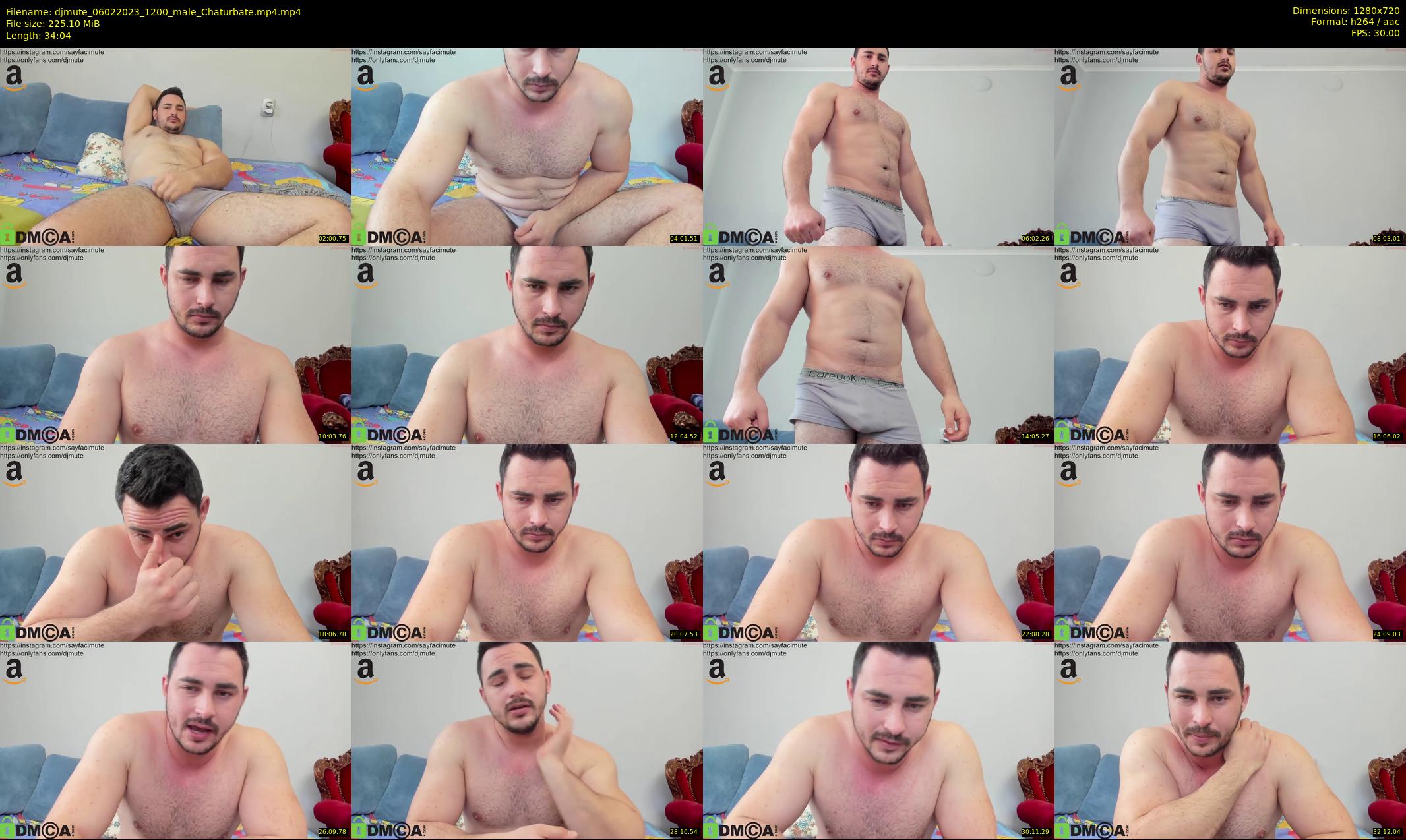 djmute — 35 minute Chaturbate male cam show recording, 720p, Feb 6, 2023