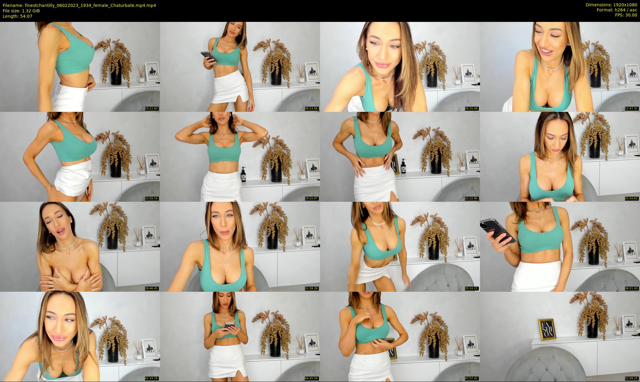 finestchantilly — 55 minute Chaturbate female cam show recording, 1080p, Feb 6, 2023