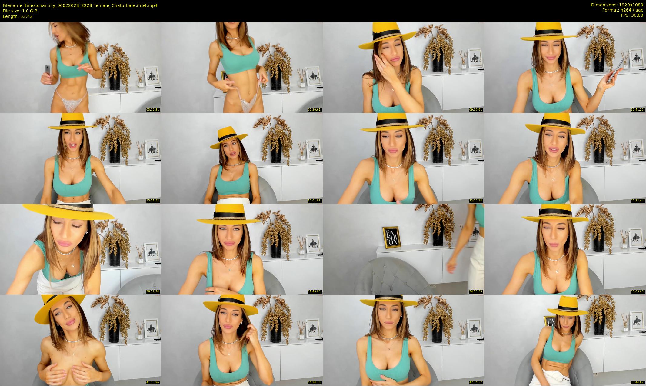 finestchantilly — 54 minute Chaturbate female cam show recording, 1080p, Feb 6, 2023