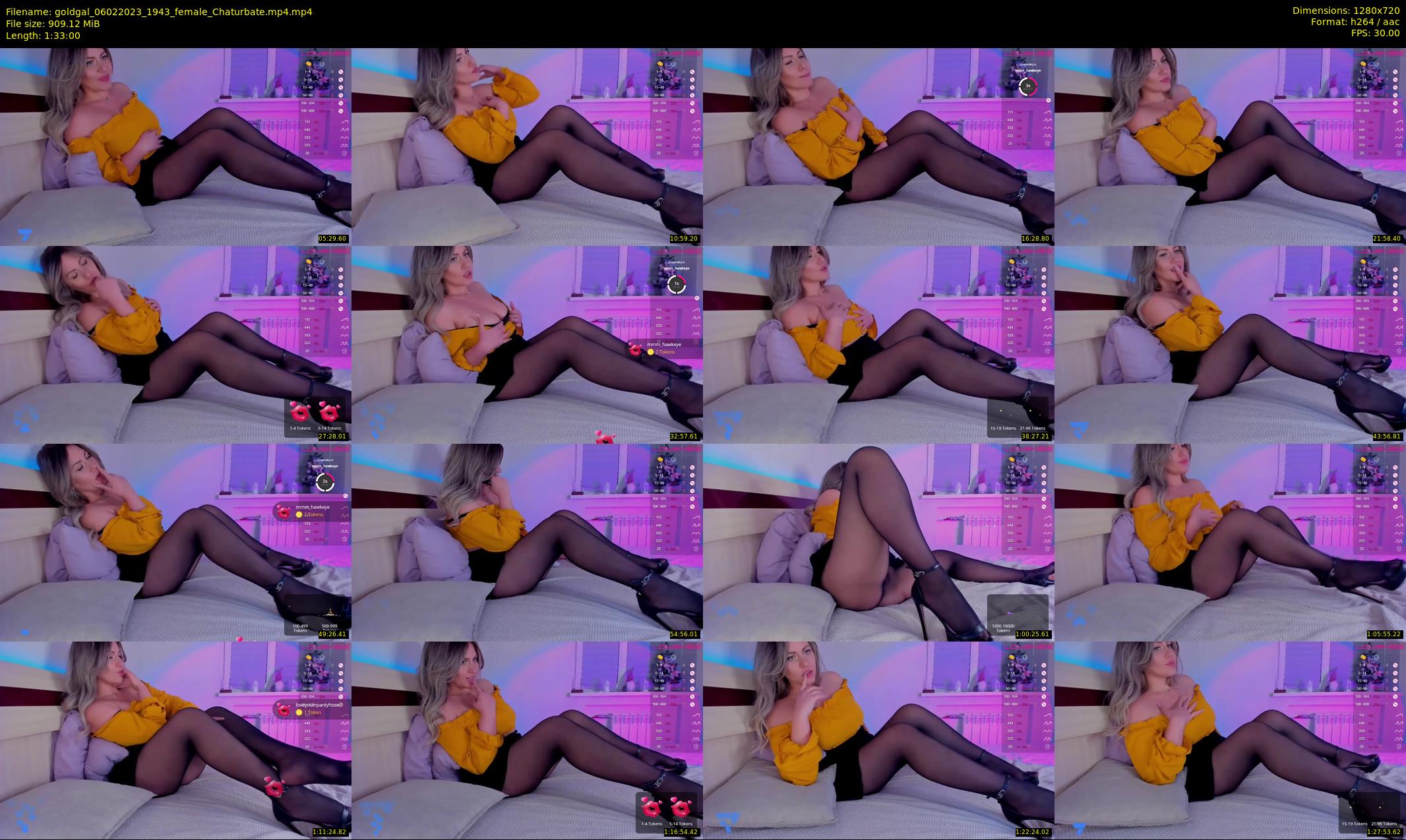 goldgal — 93 minute Chaturbate female cam show recording, 720p, Feb 6, 2023