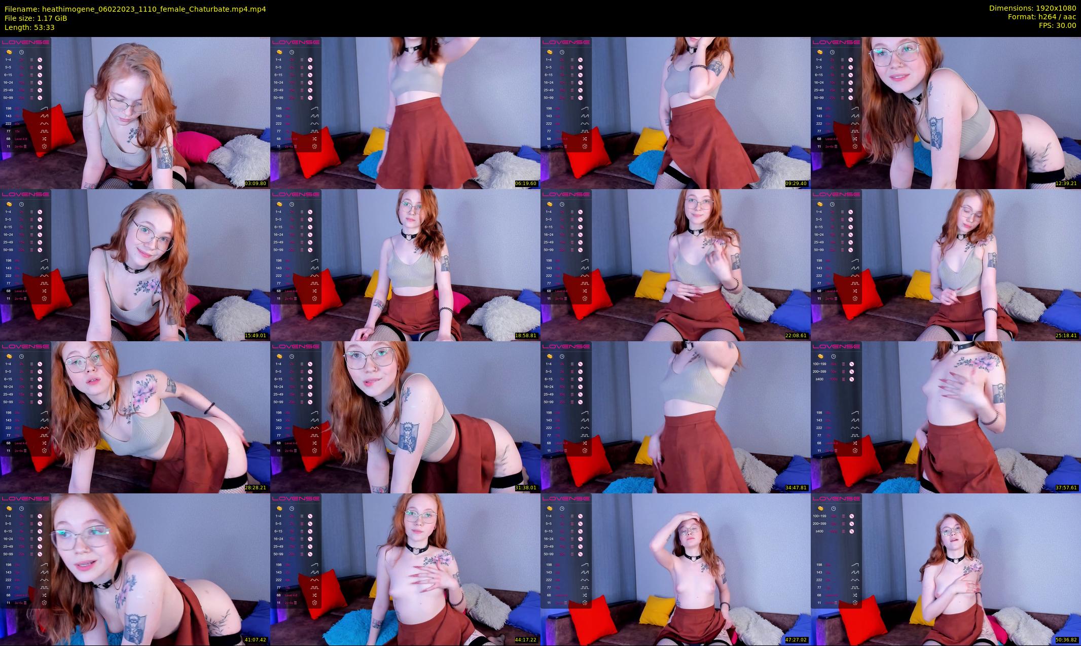 heathimogene — 54 minute Chaturbate female cam show recording, 1080p, Feb 6, 2023