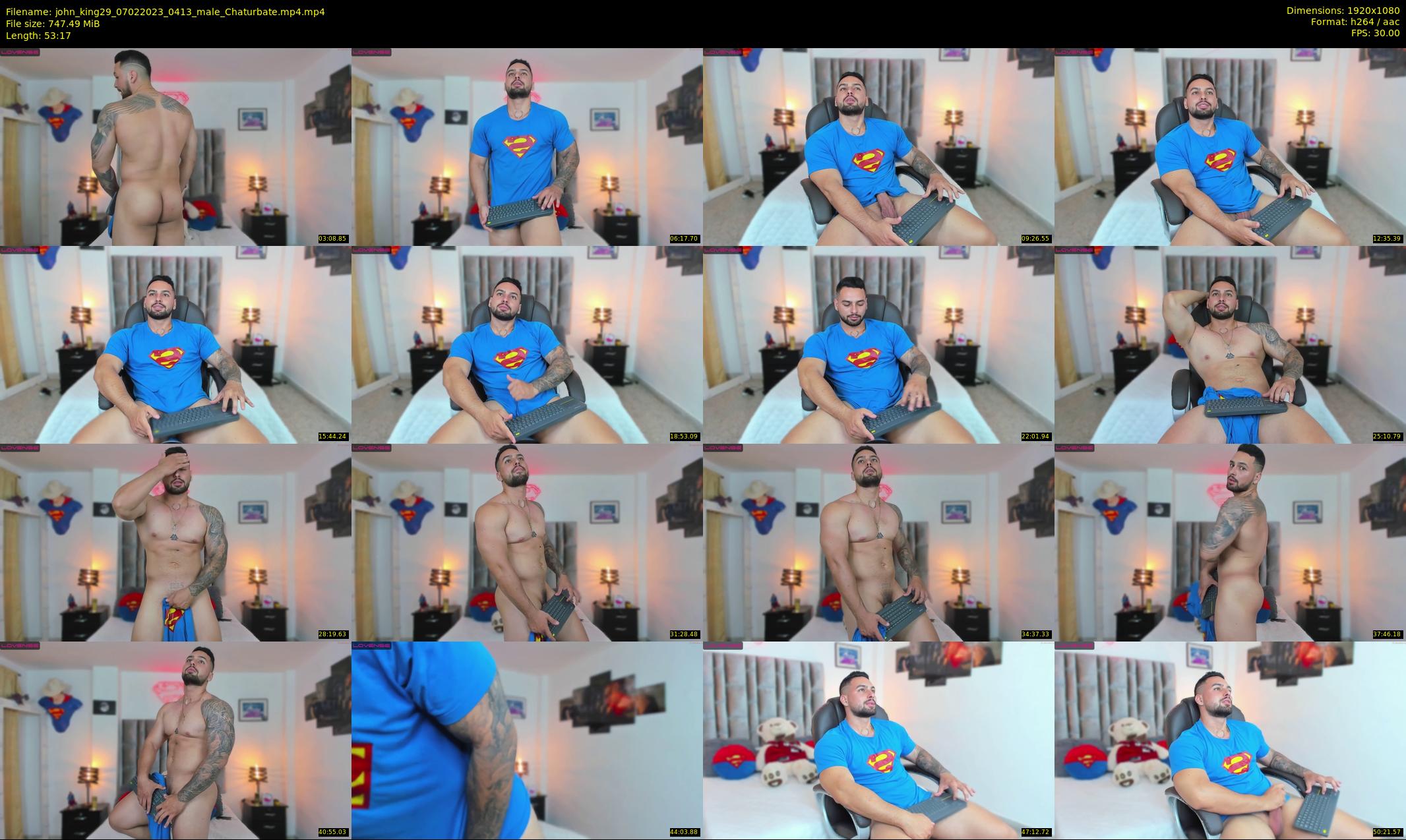 john_king29 — 54 minute Chaturbate male cam show recording, 1080p, Feb 7, 2023