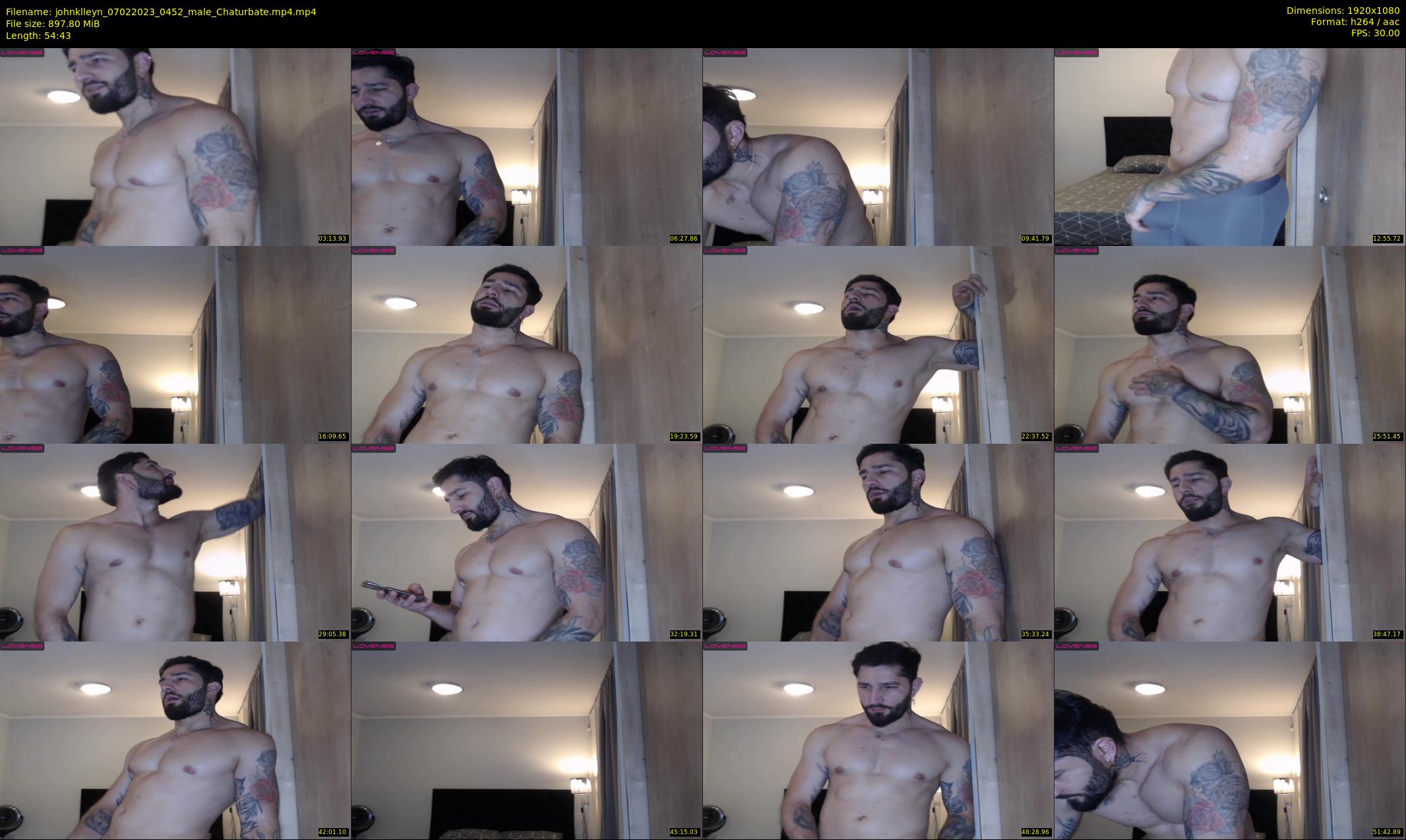 johnklleyn — 55 minute Chaturbate male cam show recording, 1080p, Feb 7, 2023