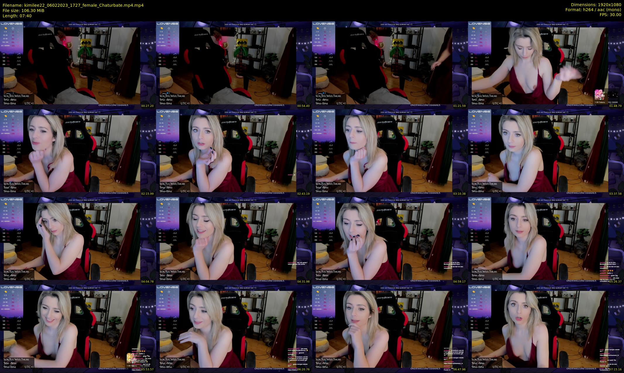 kimilee22 — 8 minute Chaturbate female cam show recording, 1080p, Feb 6, 2023