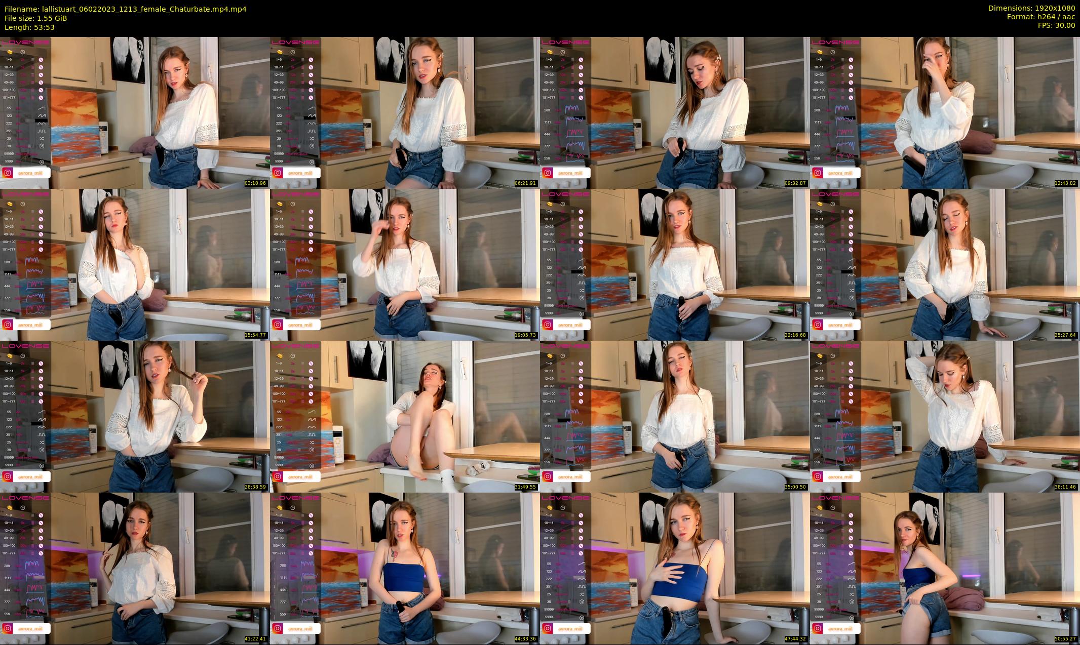 lallistuart — 54 minute Chaturbate female cam show recording, 1080p, Feb 6, 2023